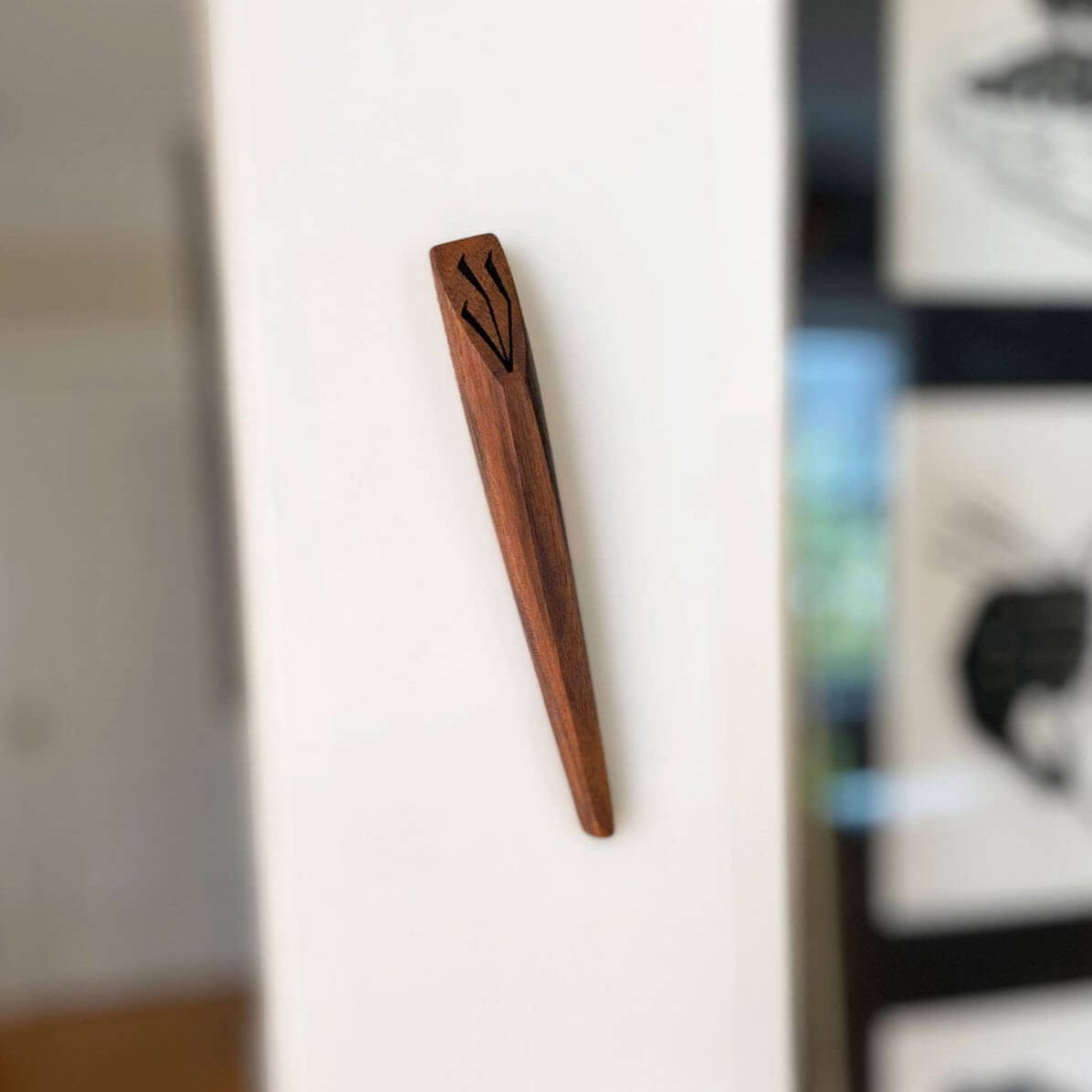 Ember Walnut Mezuzah by Windthrow、mySite、topwebapps