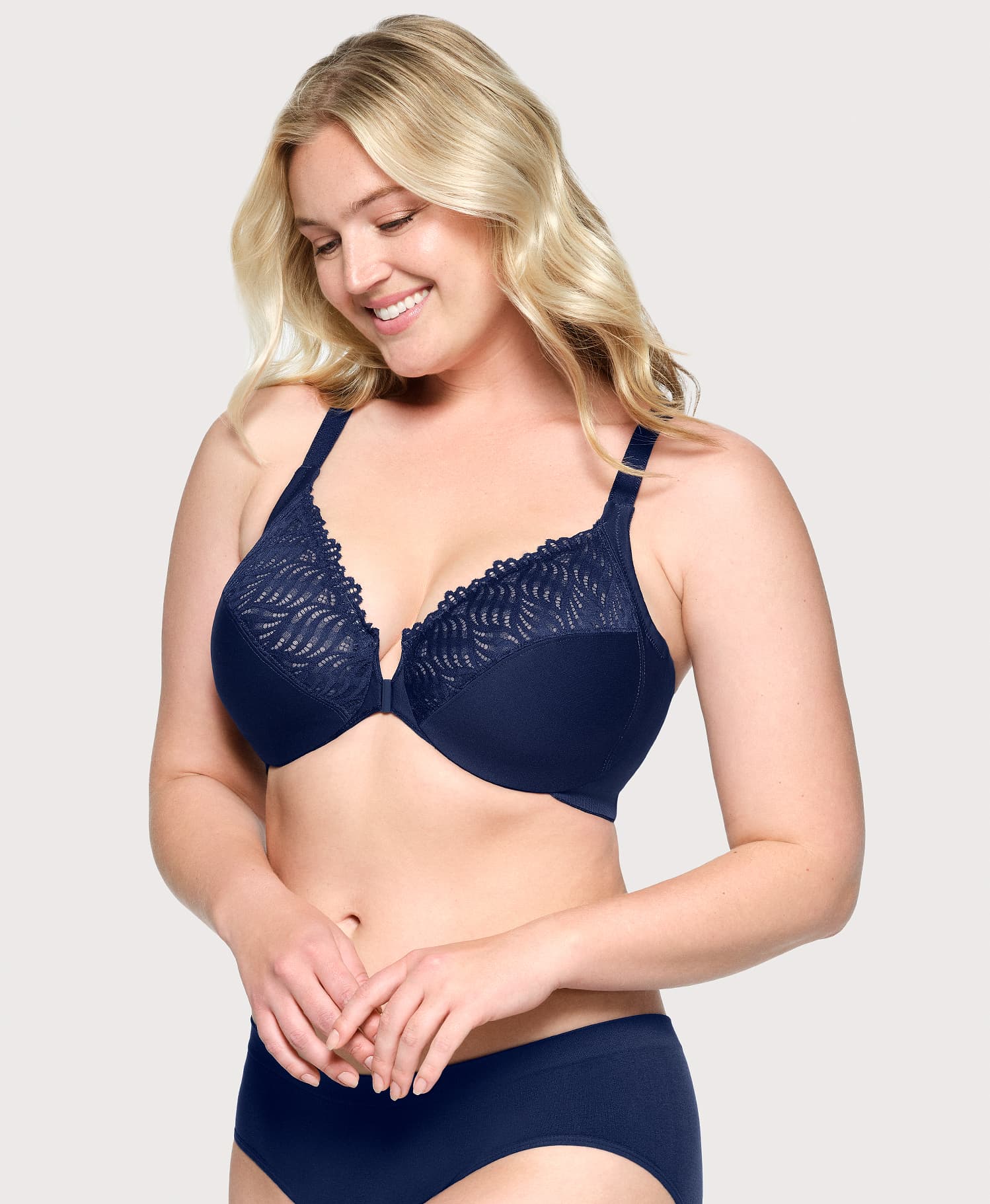  Front-Closure T-Back WonderWire Bra Blue、mySite、justintrudeaud