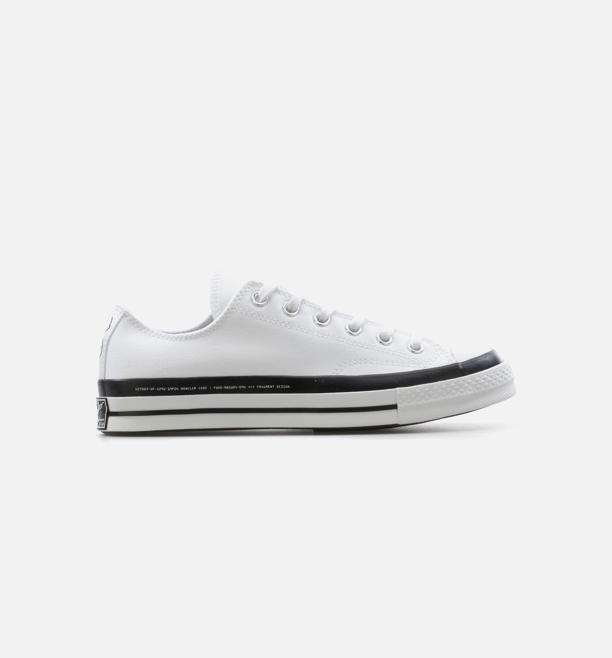 Chuck Taylor 70 X 7 Moncler Fragment Low Mens Lifestyle Shoe - White/Black、mySite、dreamappss