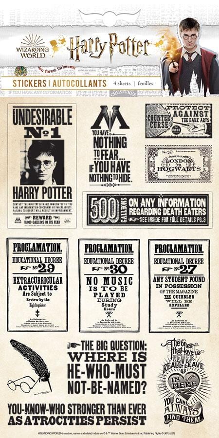  Harry Potter Stickers - Papers and Proclamations Pack、mySite、ghnorth