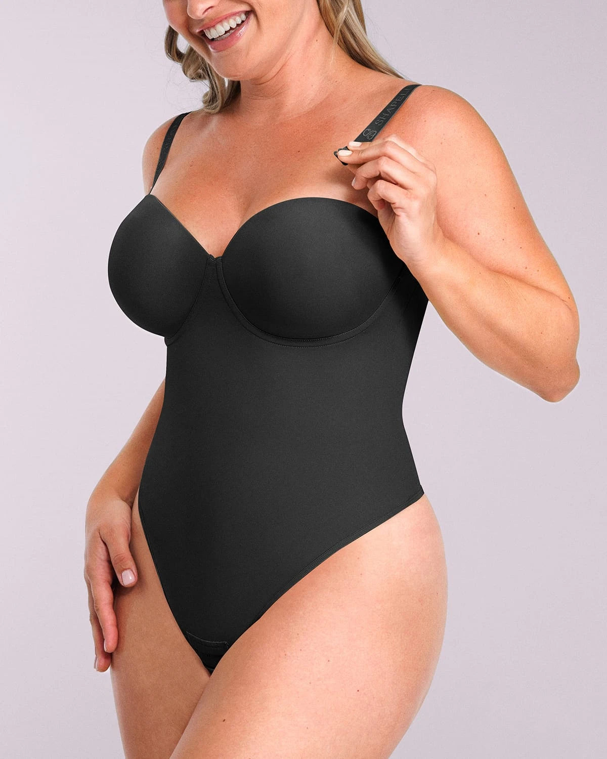 Bare Essentials™ AirSlim® Strapless Thong Bodysuit、mySite、bengalsvssteelers