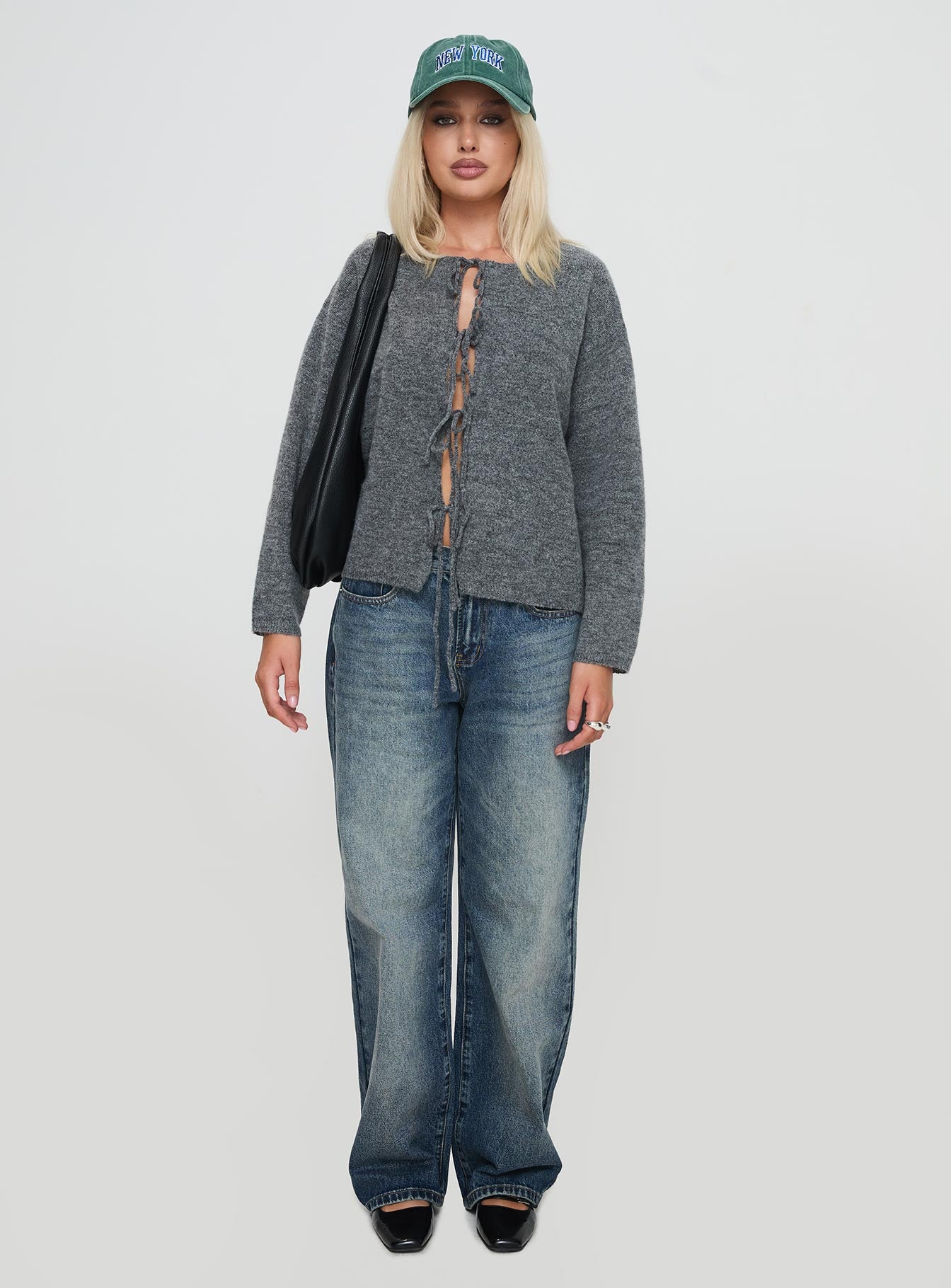 Frosty Knit Cardigan Grey、mySite、solidvoid