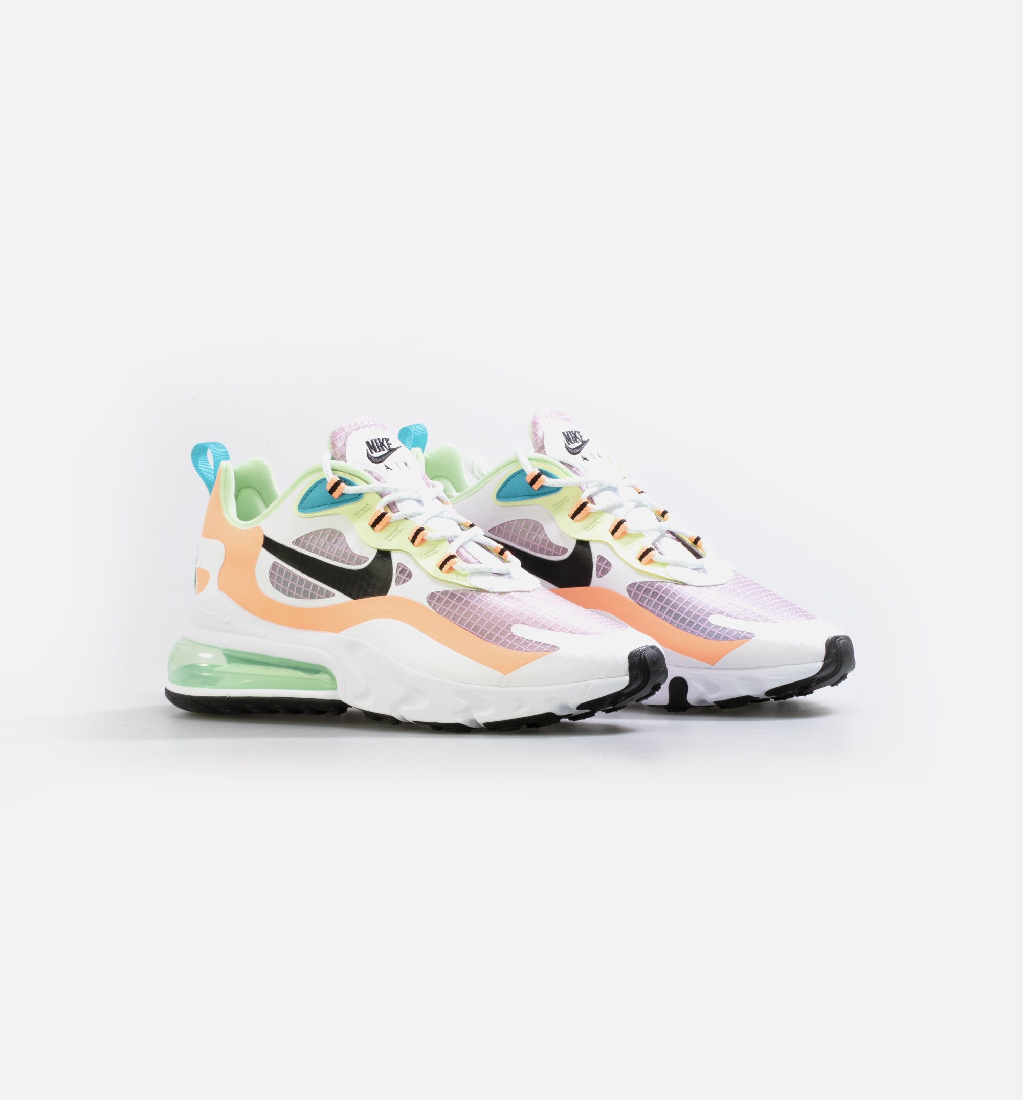 Air Max 270 React SE Womens Lifestyle Shoe - White/Pink/Green/Black、mySite、dreamappss