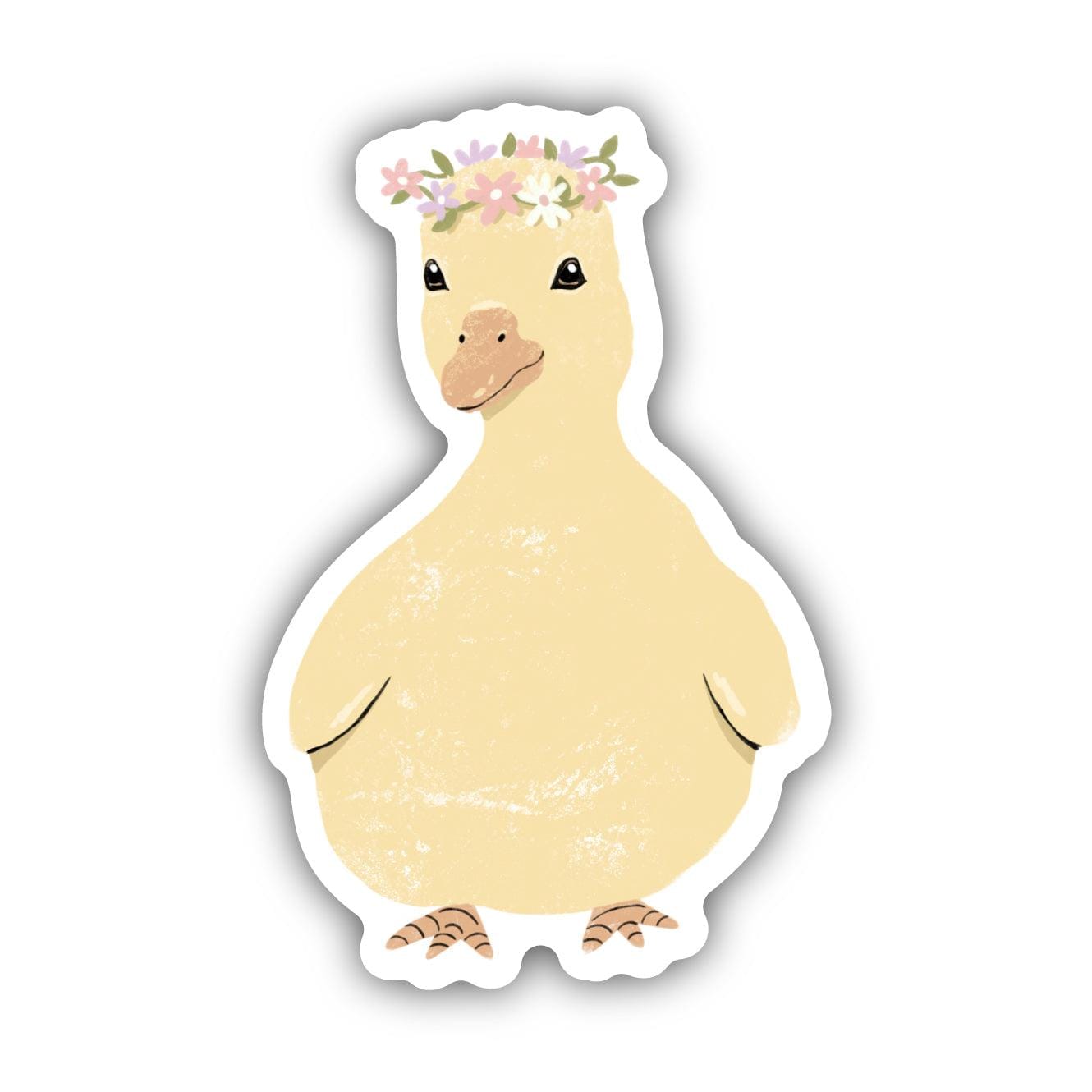  Cute Duck Flower Crown Sticker、mySite、ghnorth