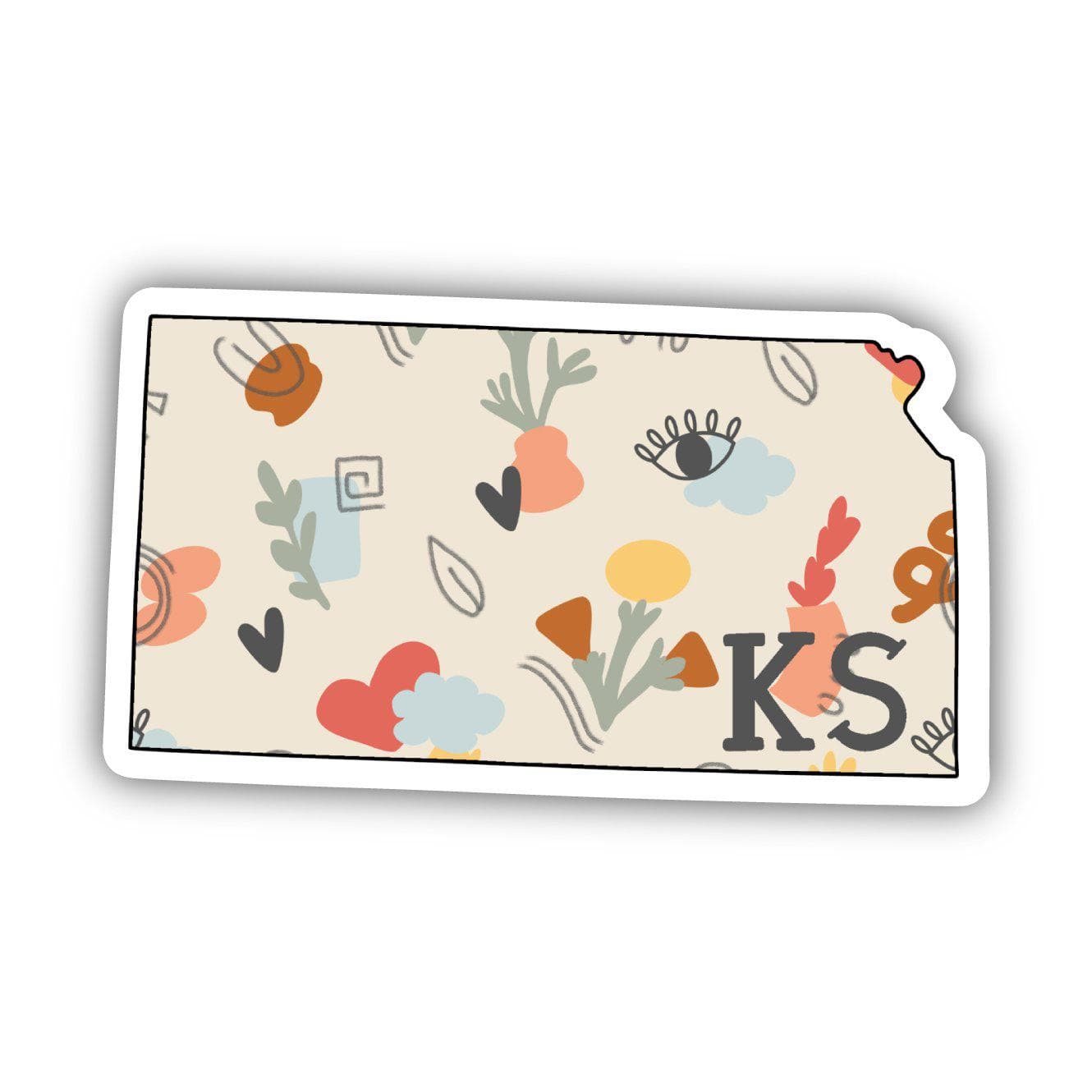  Kansas Abstract Pattern Sticker、mySite、elrpsem3k