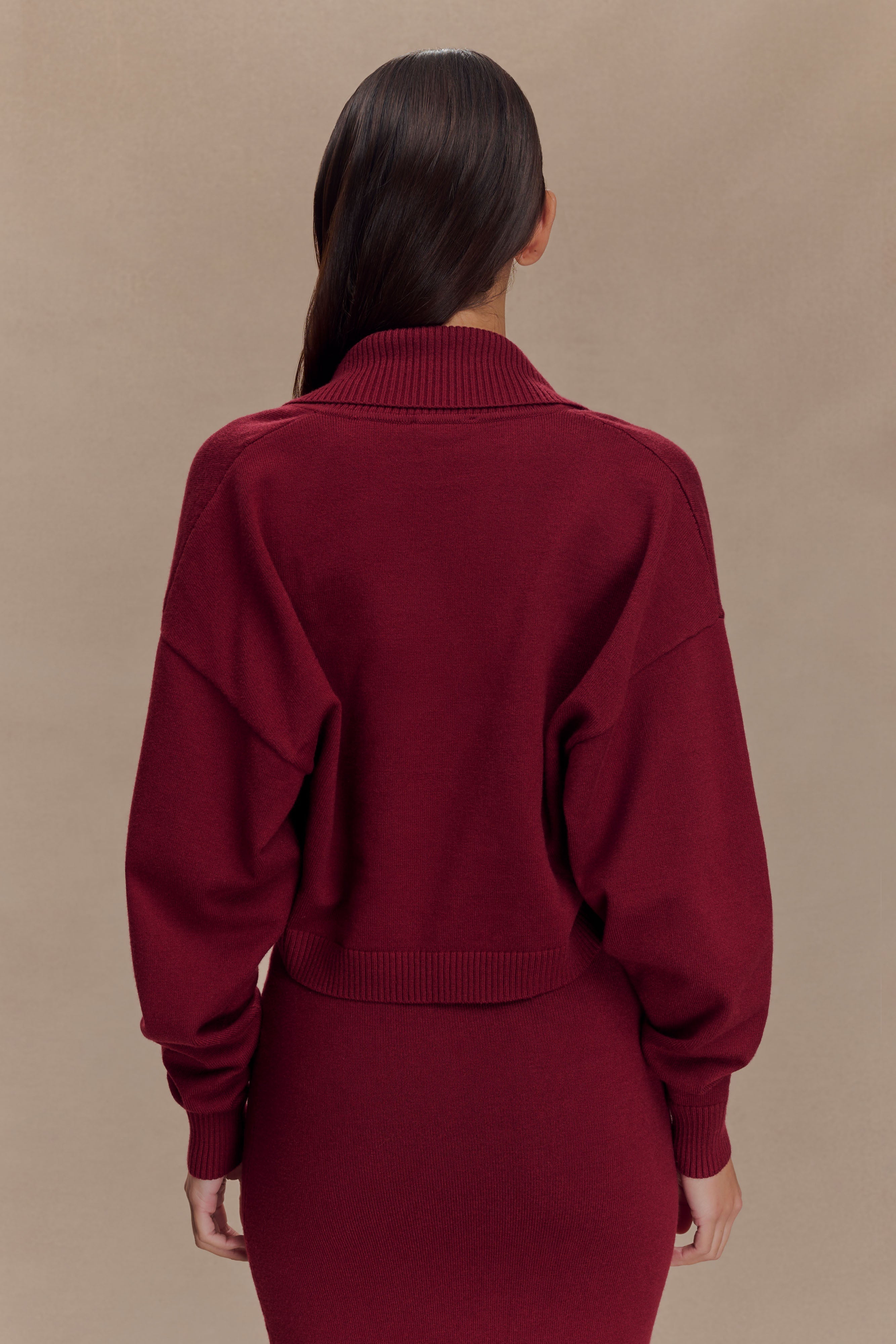 Kingston Knit Maxi Dress - Merlot、mySite、solidvoid