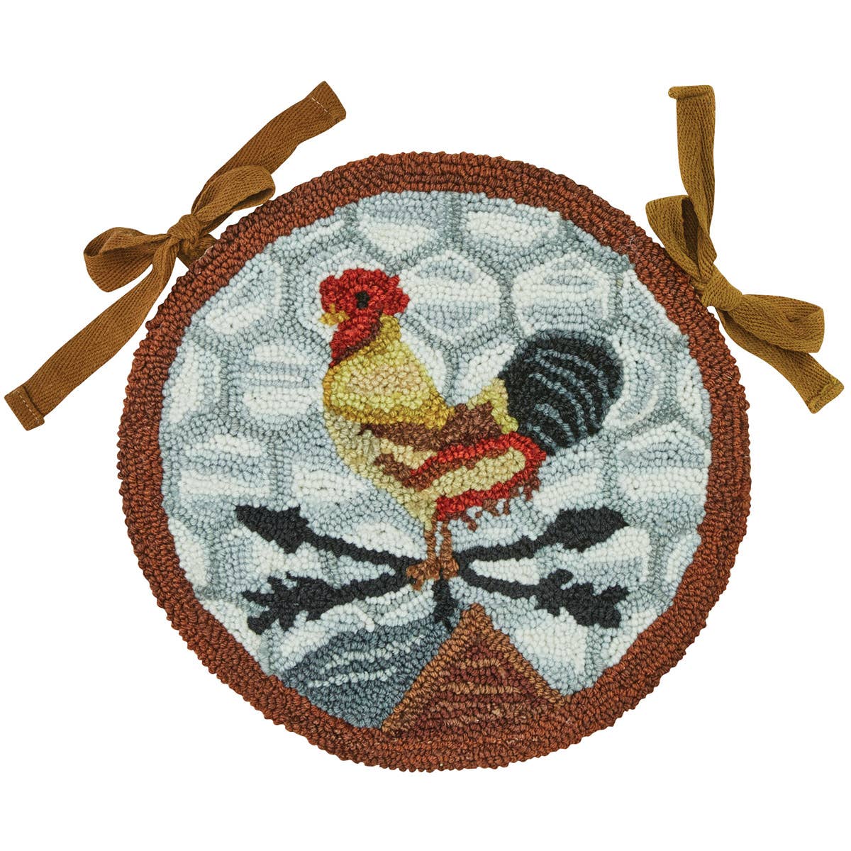Park Designs - Break Of Day Rooster Hooked Chair Pad、mySite、g9winljtr