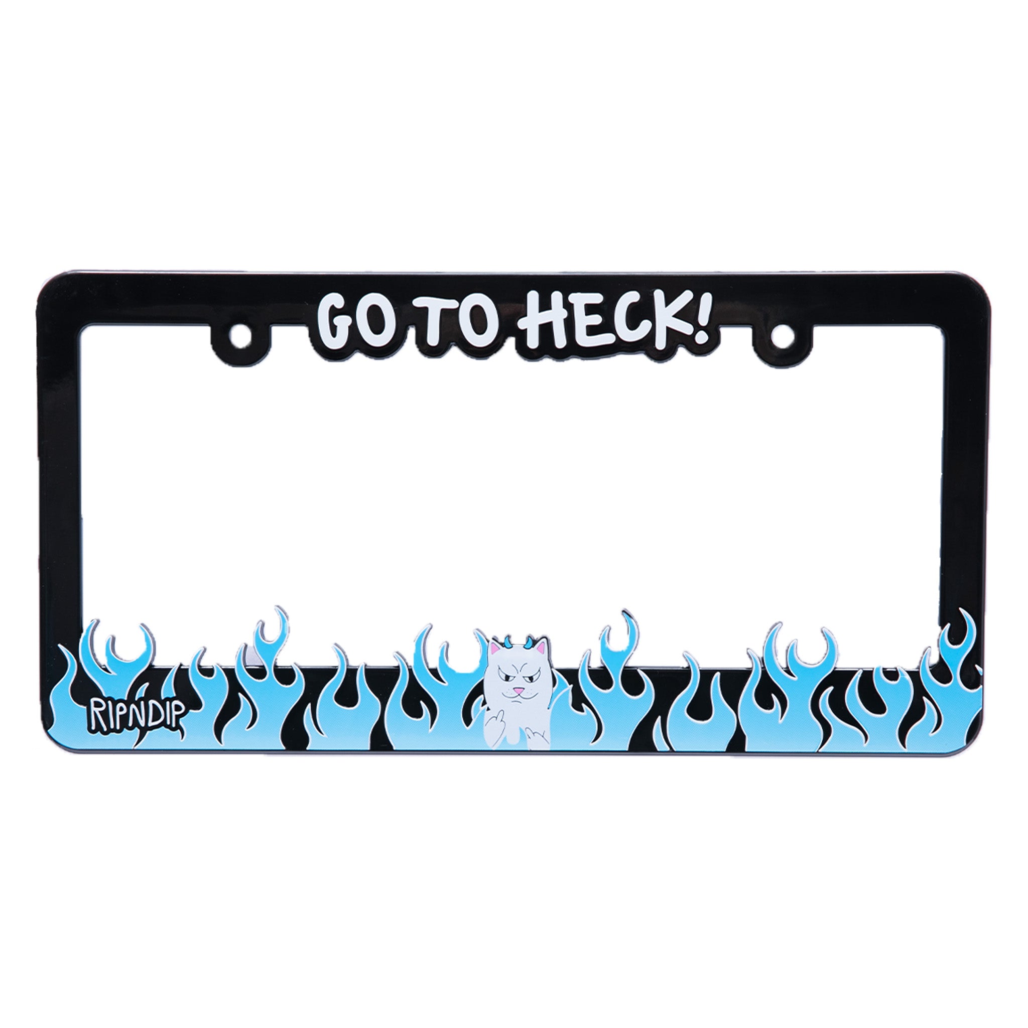  Go To Heck License Plate Frame (Blue)、mySite、merchandisen