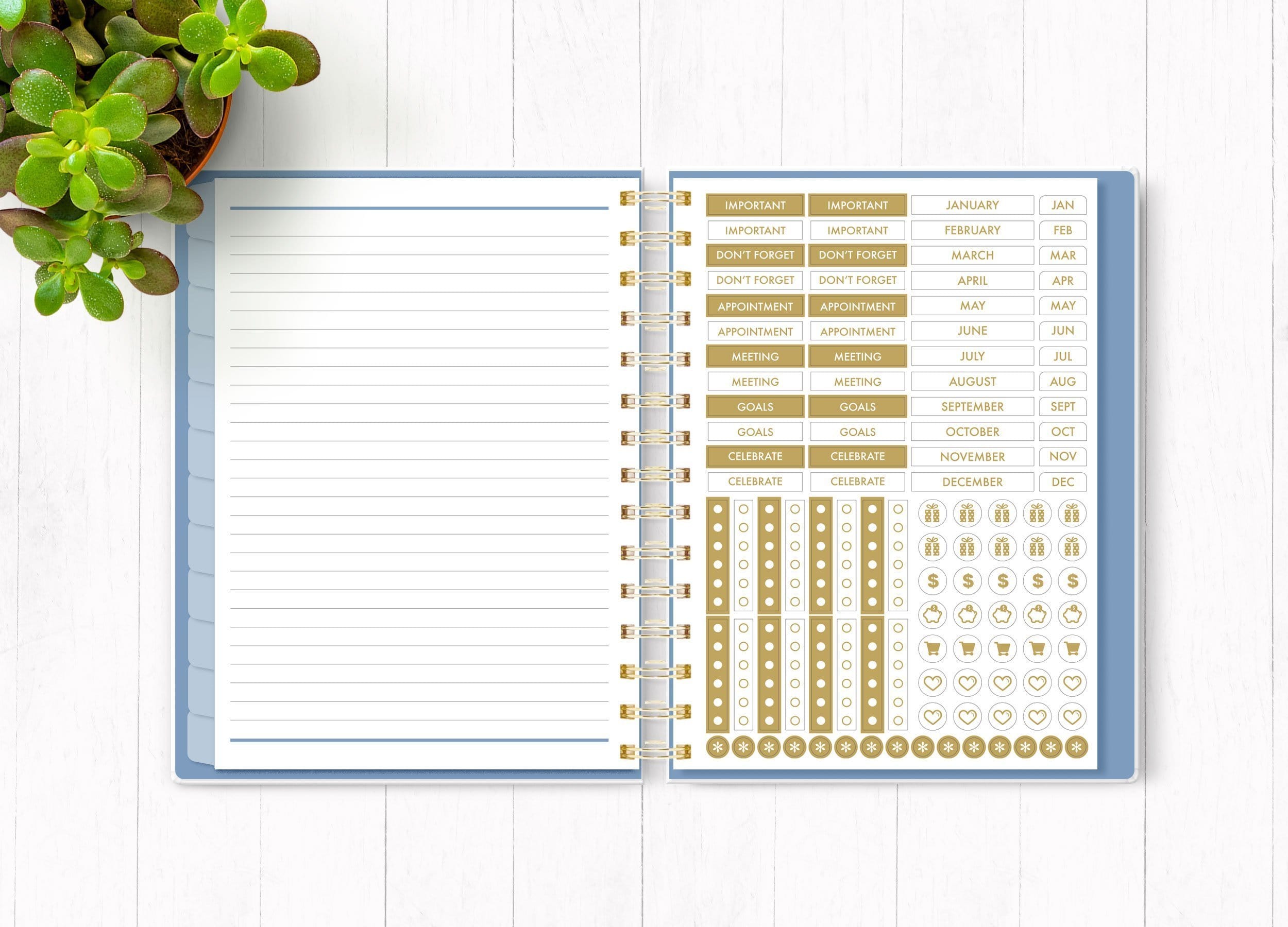  Planner Organizer Undated - Wild and Free Undated、mySite、ghnorth