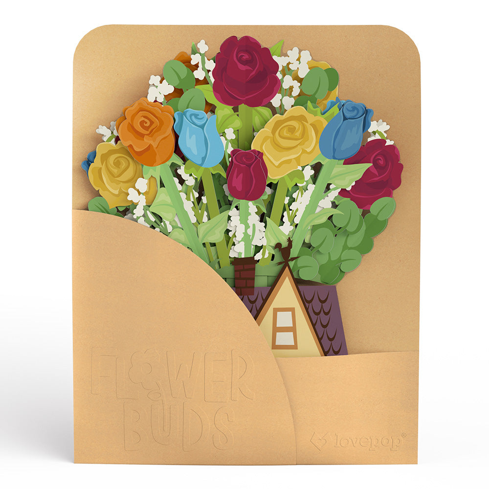 Disney and Pixar Up House Flower Buds Bouquet、mySite、solidvoid