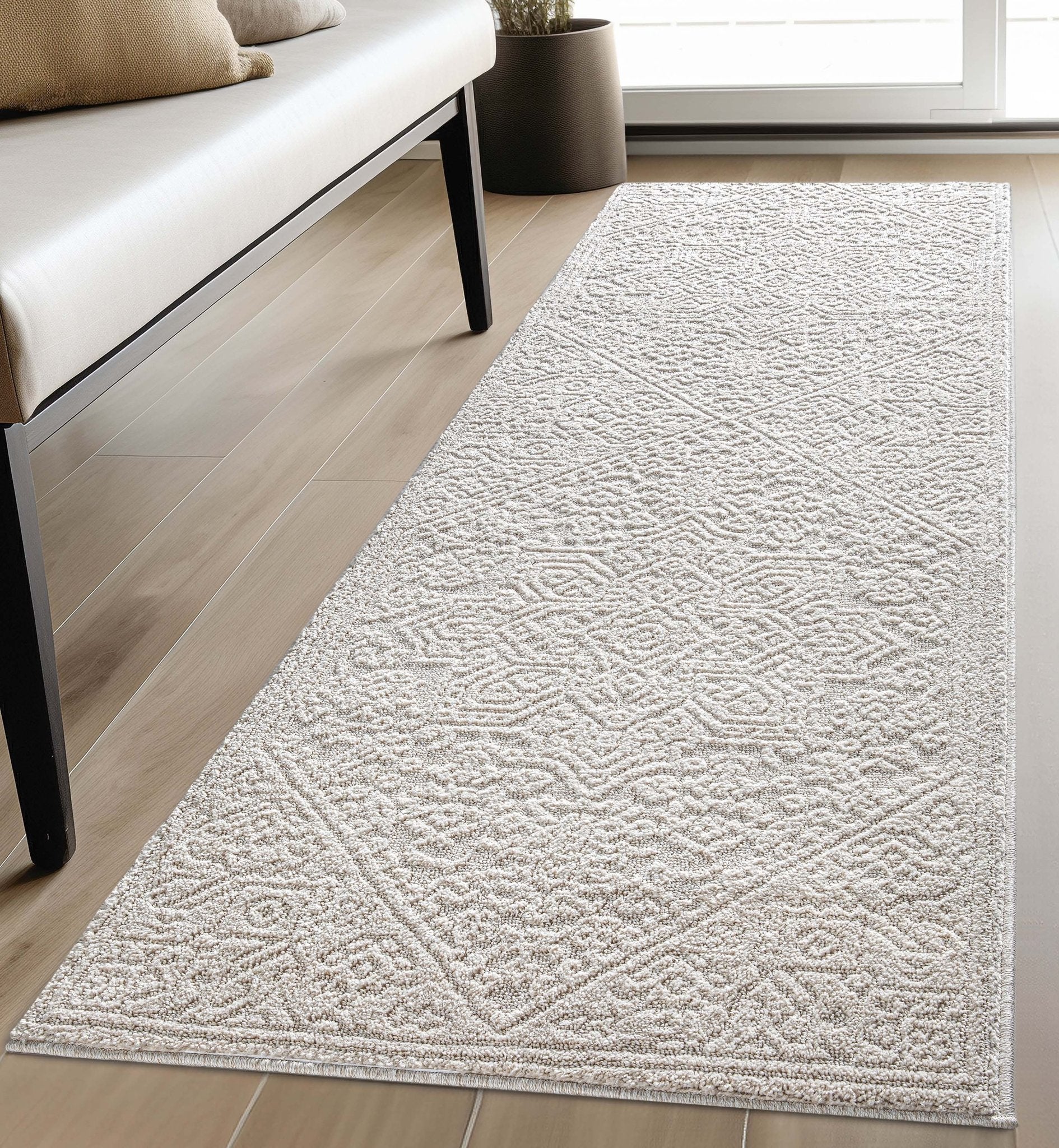 Cloud Medallion Heriz Soft Ivory Rug、mySite、gigharbornorthrealestate