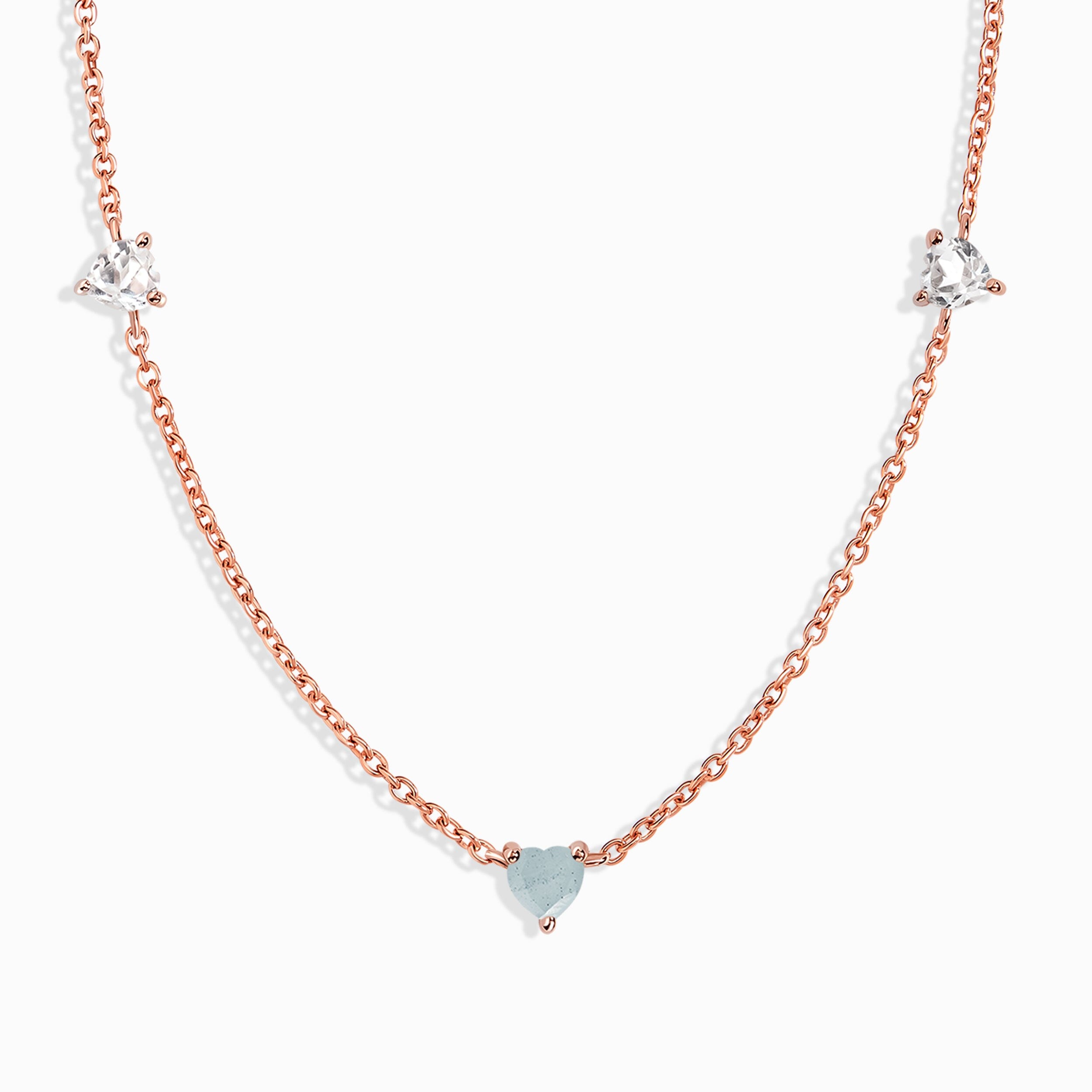 Aquamarine Necklace Never Without My Gem - March Birthstone、mySite、hinf8tx79