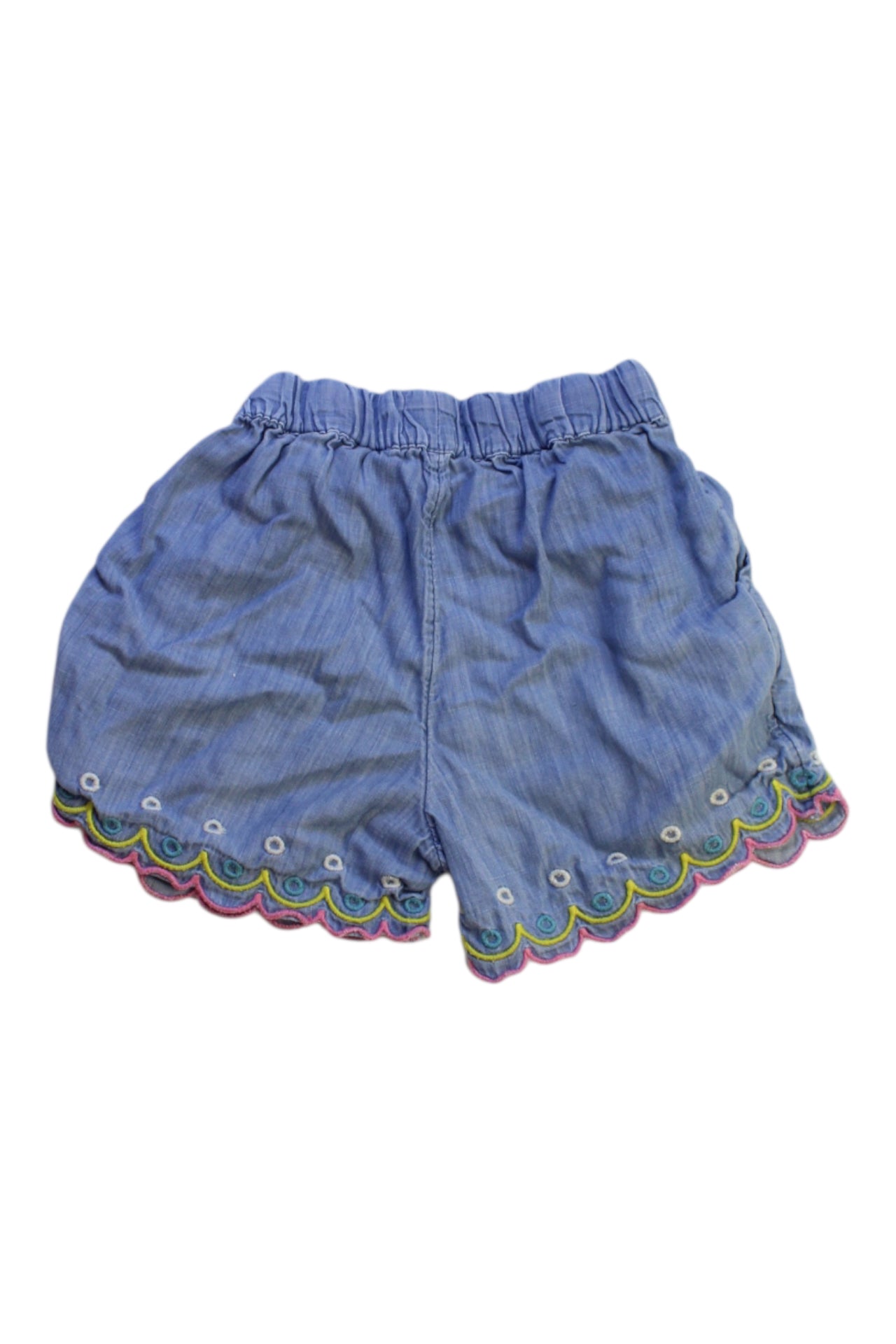 Boden Embroidered Denim Shorts - Size 5T、mySite、g9winljtr