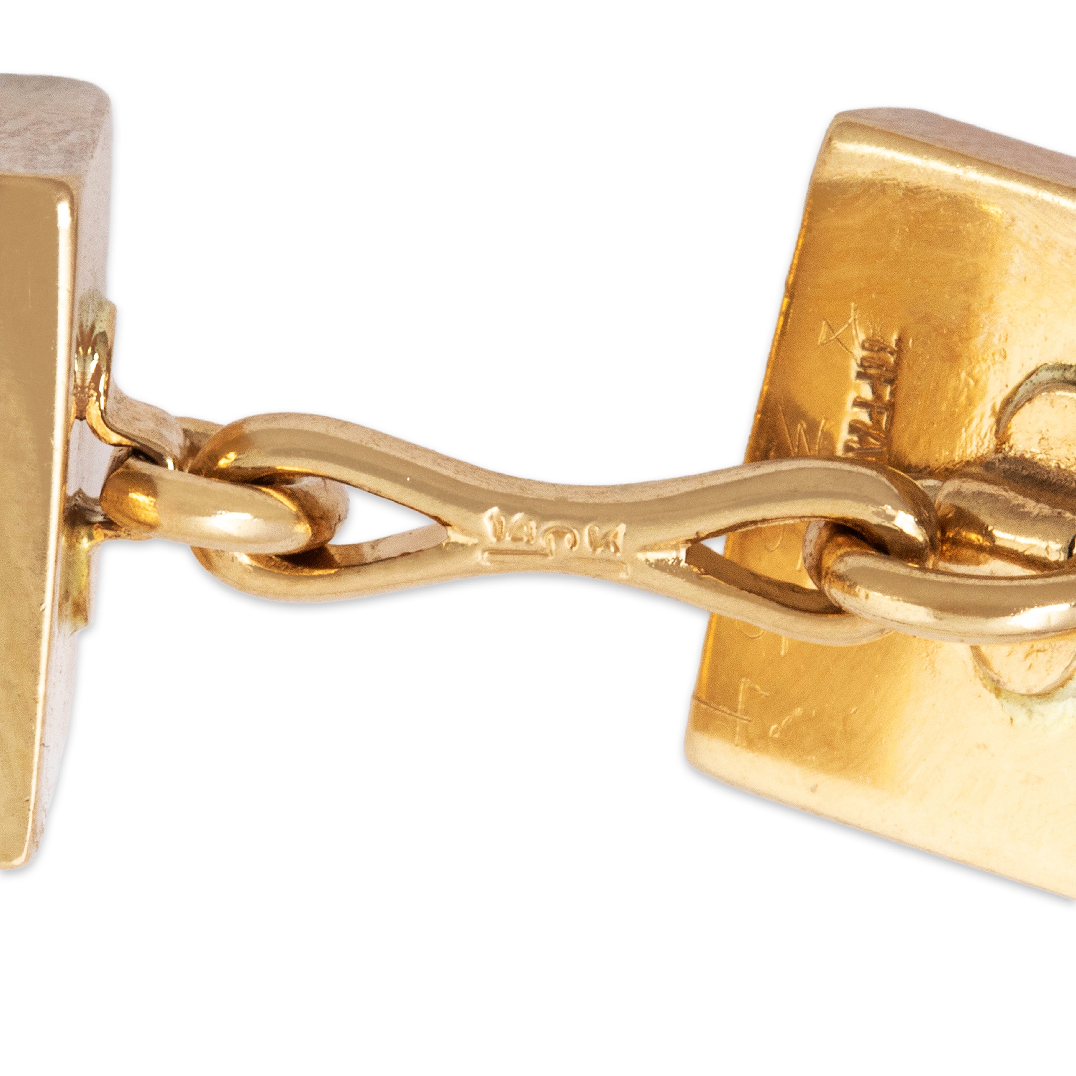 Vintage Tiffany & Co. 14k Yellow Gold Mid-Century Square Cufflinks、mySite、hinf8tx79
