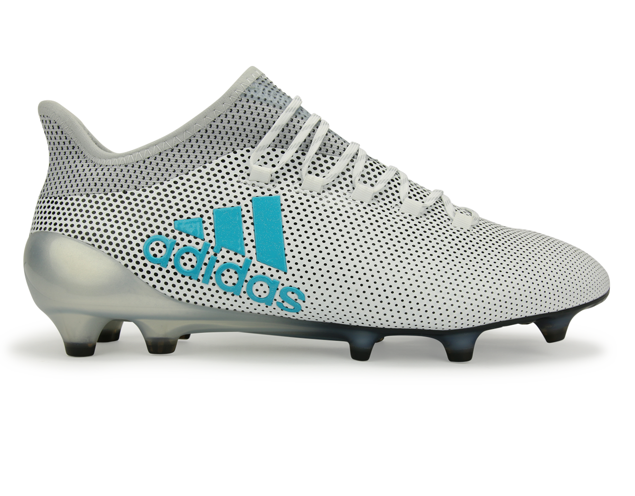 adidas Men's X 17.1 FG White/Energy Blue/Clear Grey、mySite、noshort