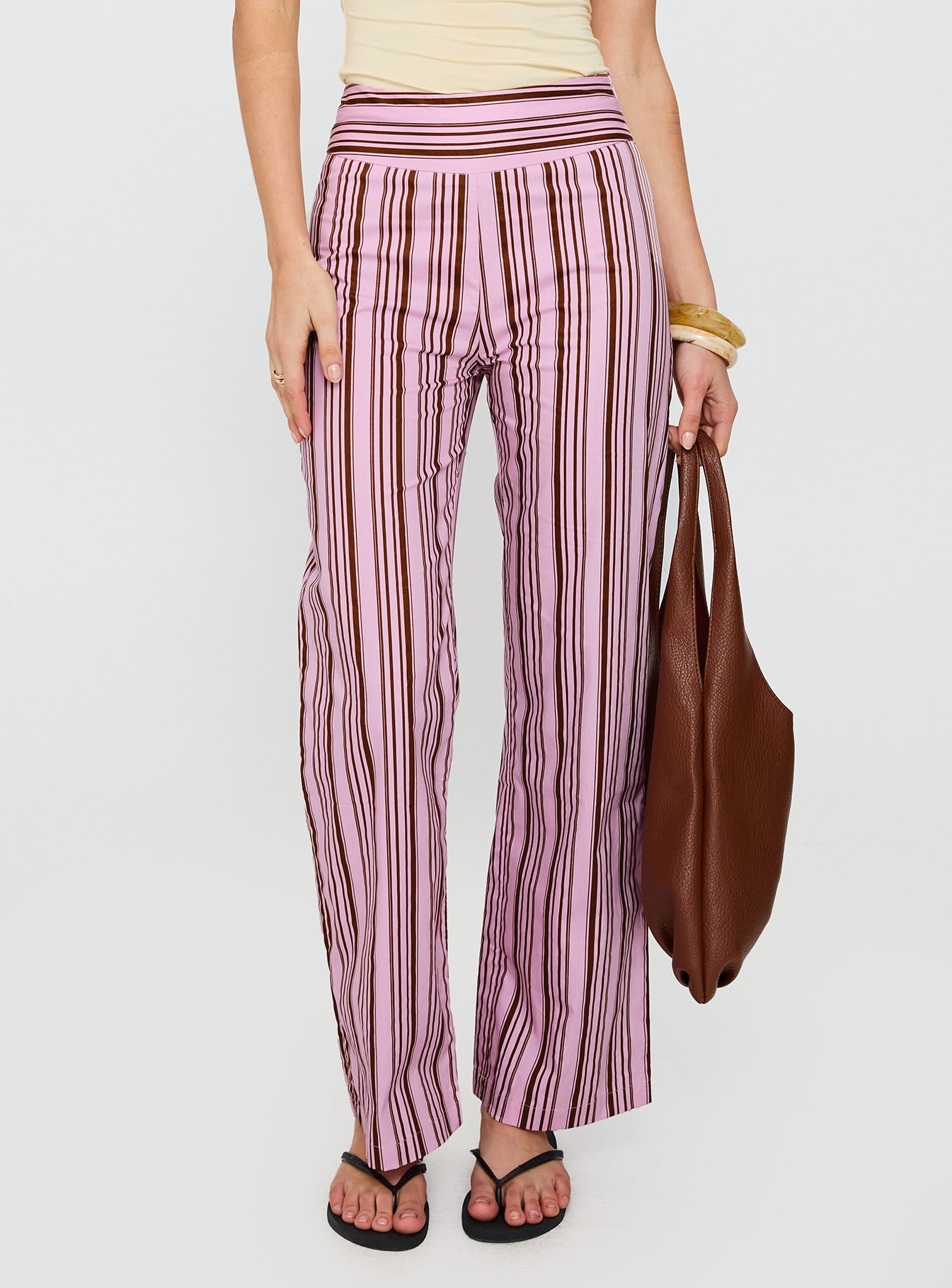 Leocadie Pants Pink Stripe、mySite、solidvoid