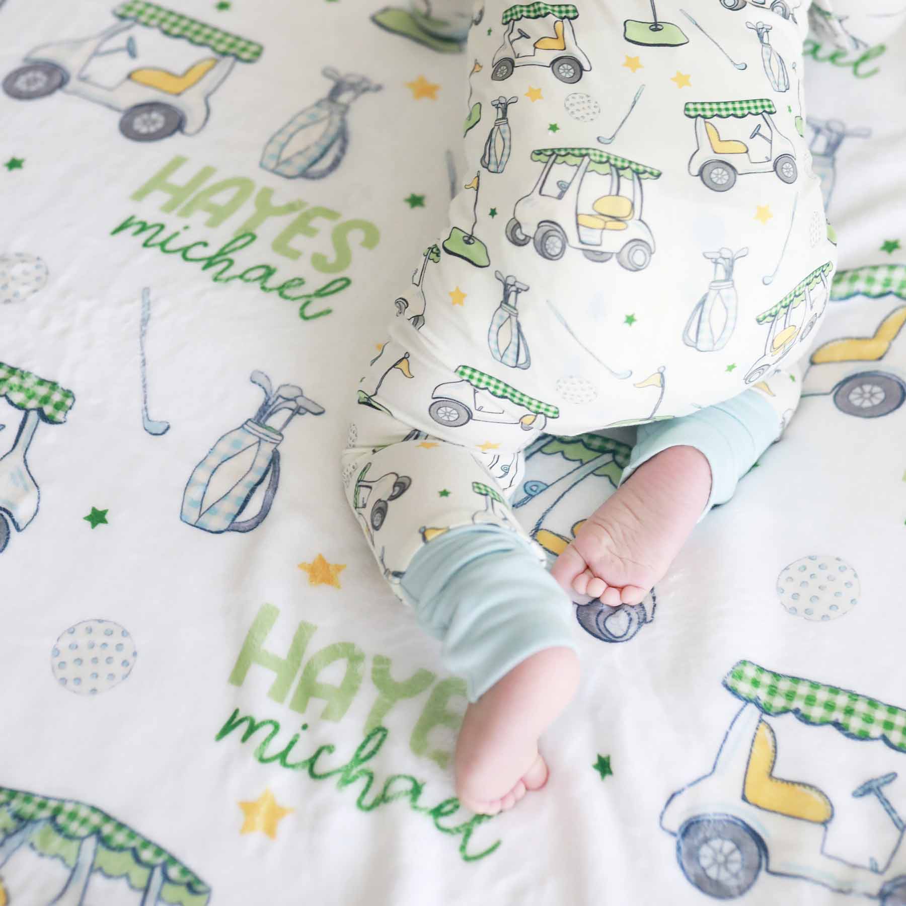  Country Club Cuties Personalized Kids Blanket | Blue、mySite、layawaytickets