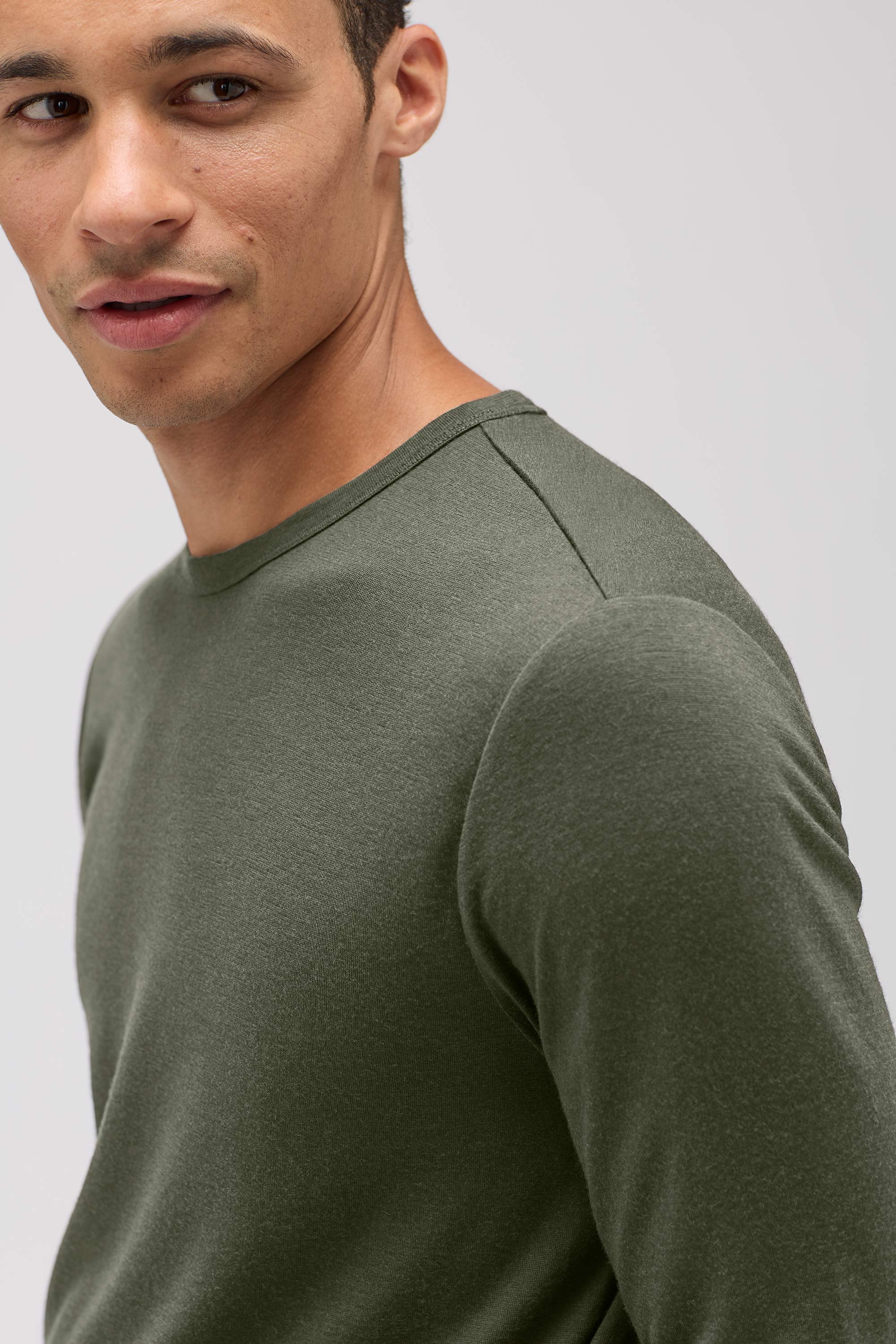 Men's Long Sleeve Merino Crew、mySite、noshort