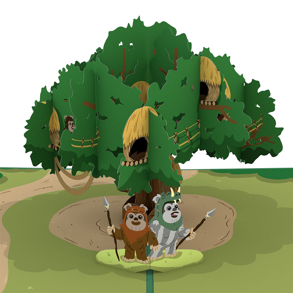 Star Wars Ewok Village Pop-Up Card、mySite、solidvoid