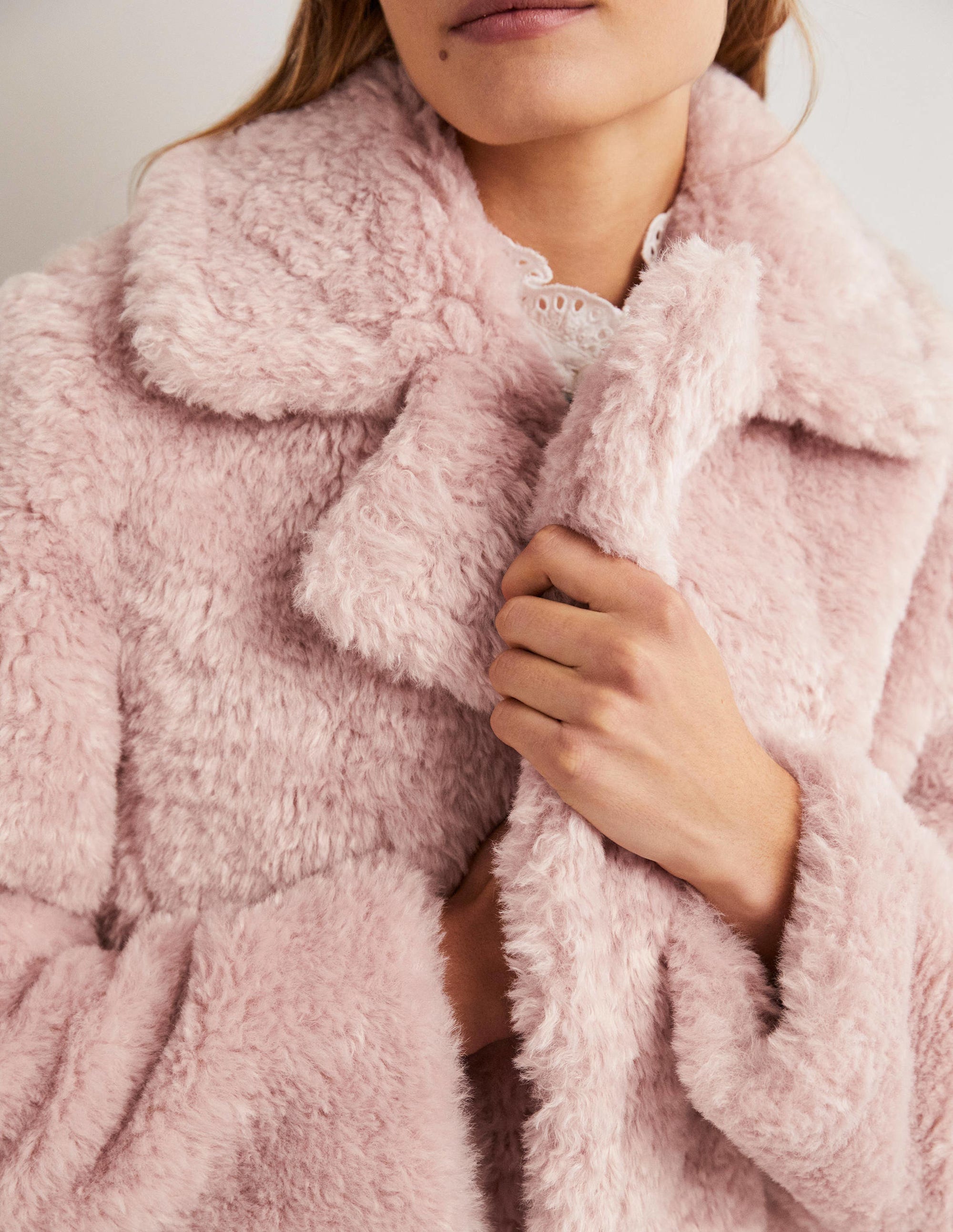  Faux Fur Jacket-Pale Pink、mySite、ashleygrahame