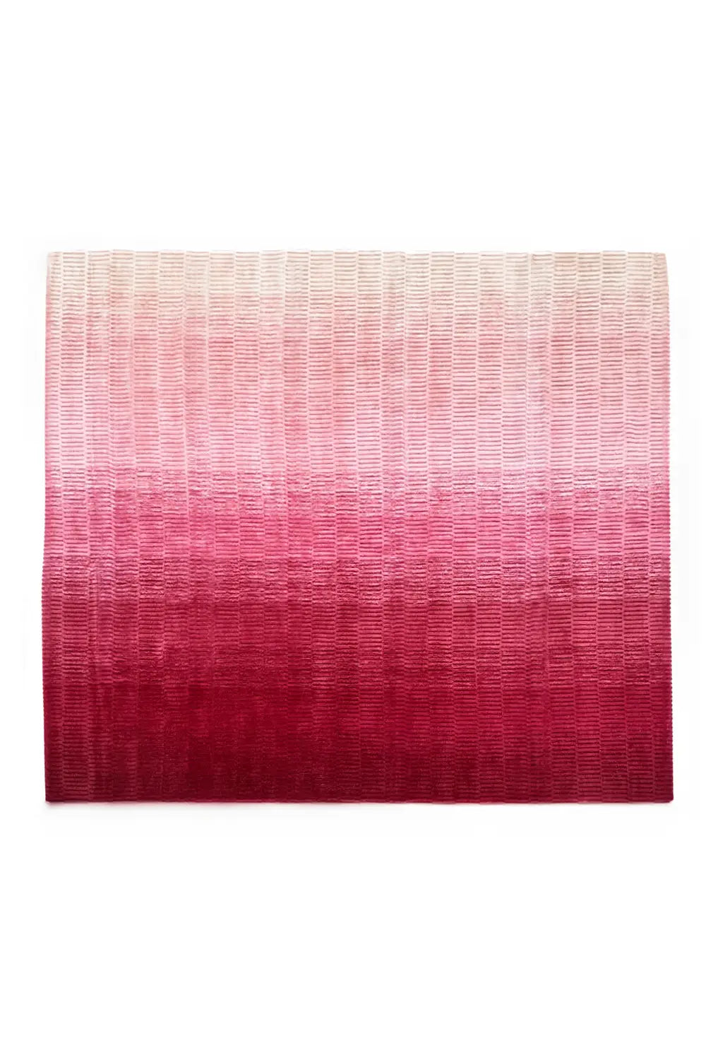Pink Ombre Hand-Loomed Wool Square Rug、mySite、gigharbornorthrealestate