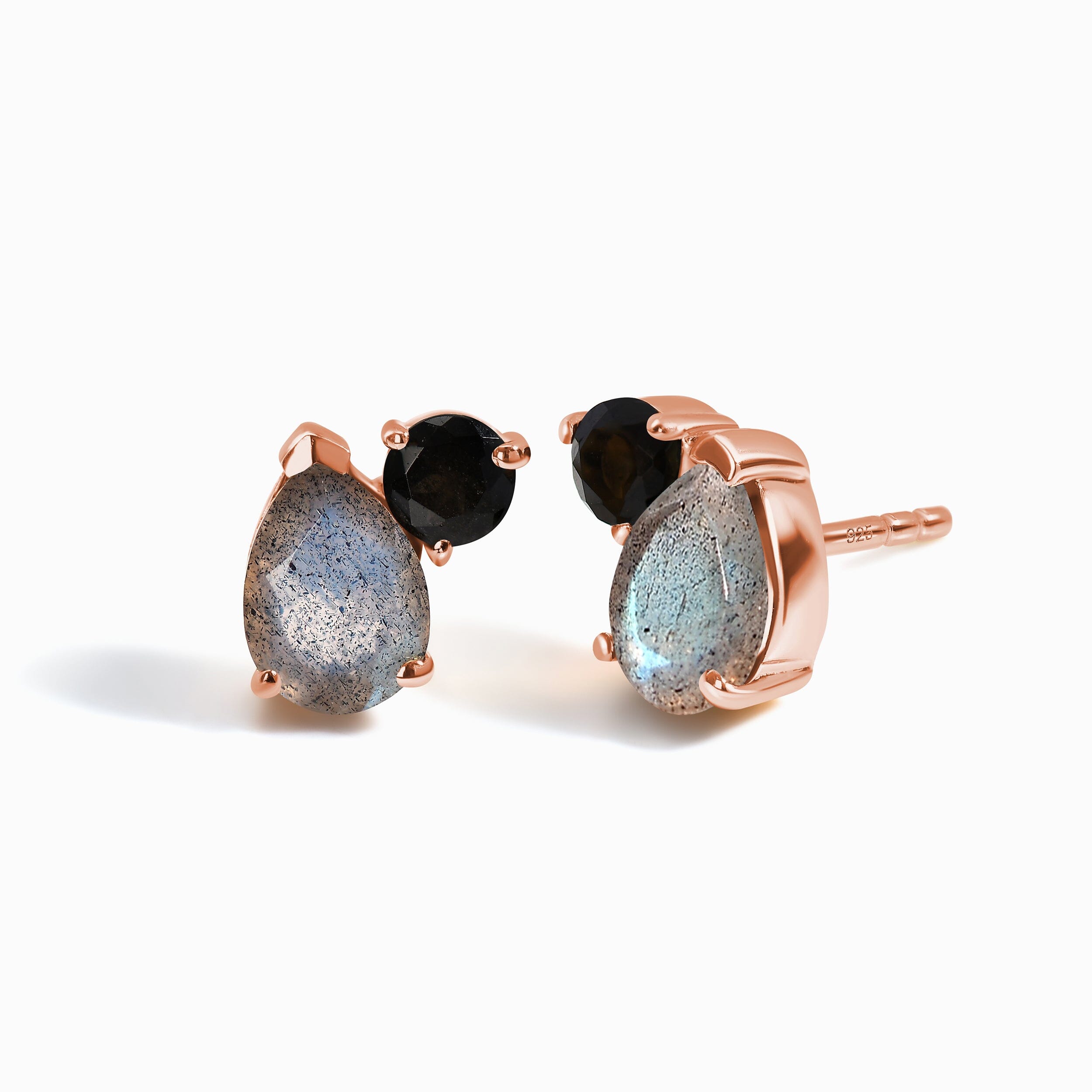 Labradorite Black Obsidian Studs - Toi Et Moi、mySite、hinf8tx79