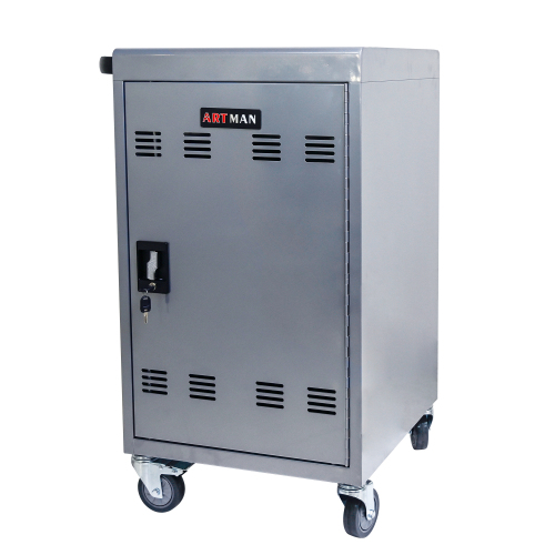 30+2Bay Mobile School Charging Cart Station for Chromebook, Tablet and Laptop Computer with Power Strip Included, Assembly Required-BLACK、、casual