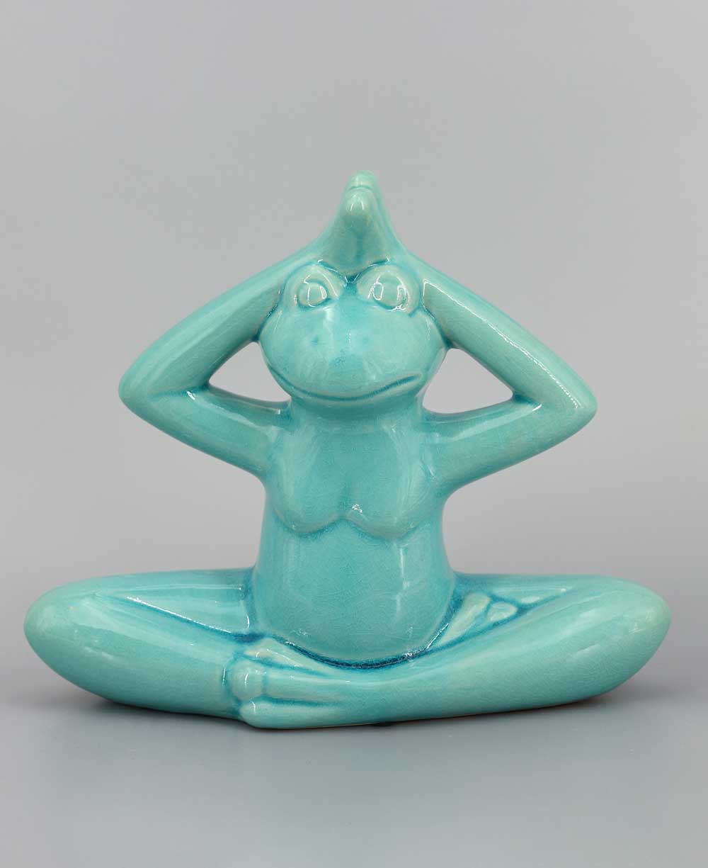 Ceramic Yoga Frog Figurines, Sold Individually Or Set、mySite、topwebapps