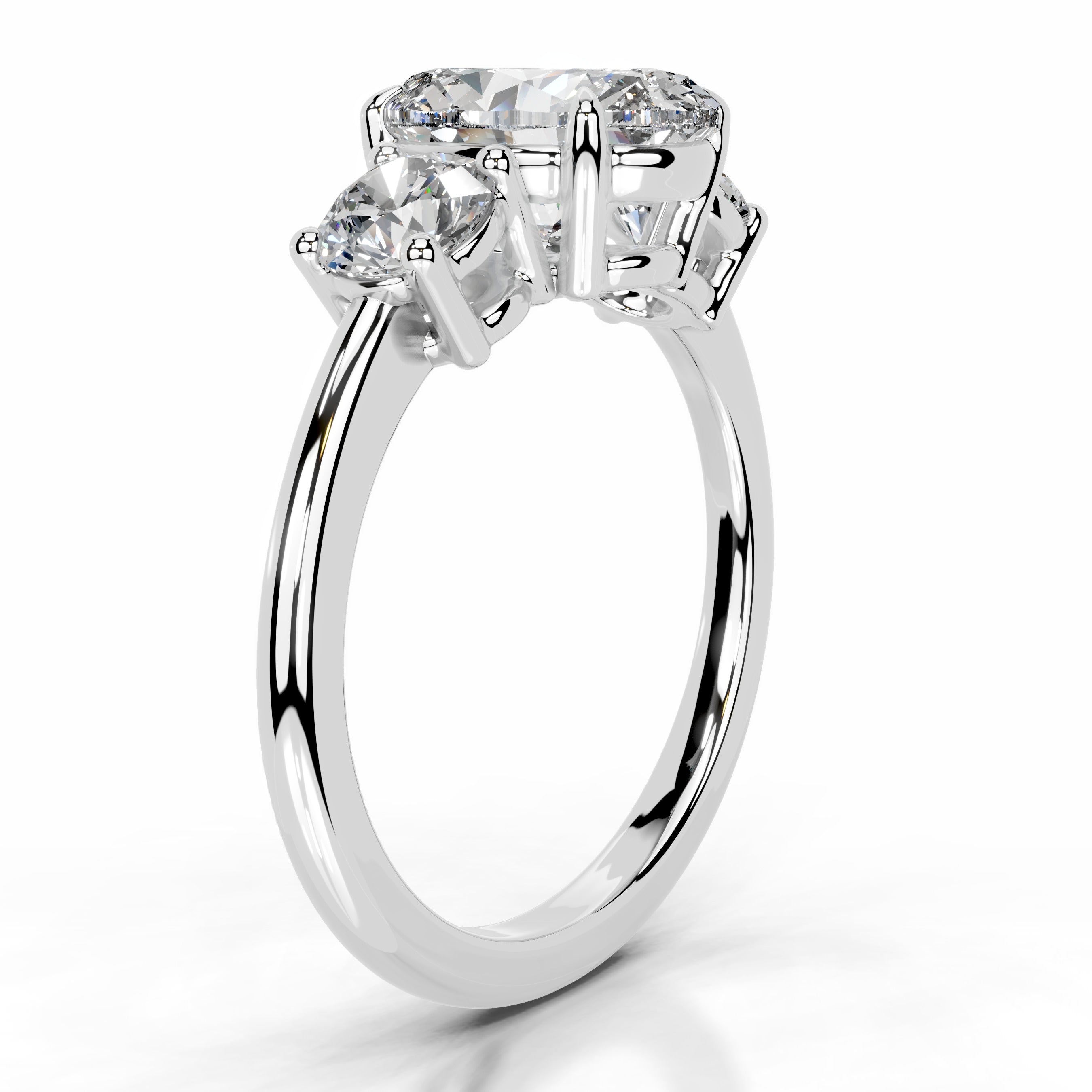 Emanuela Lab Grown Diamond Ring - 18K White Gold、mySite、hinf8tx79