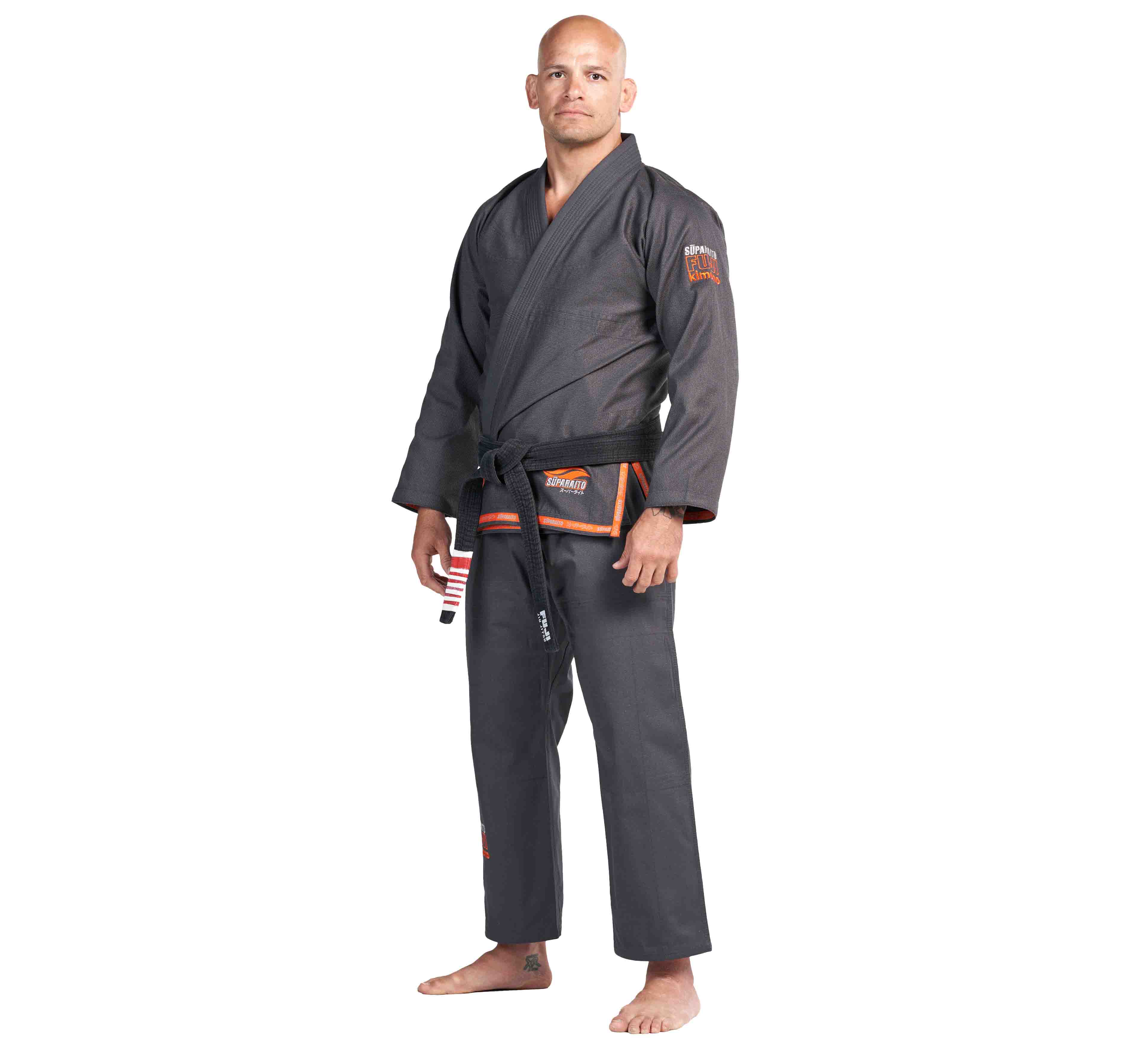 Suparaito BJJ Gi Dark Grey/Orange、mySite、gigharbornorthrealestate
