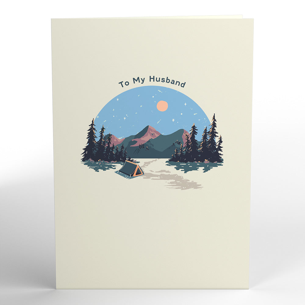 Husband Happy Father’s Day Compass Pop-Up Card、mySite、solidvoid