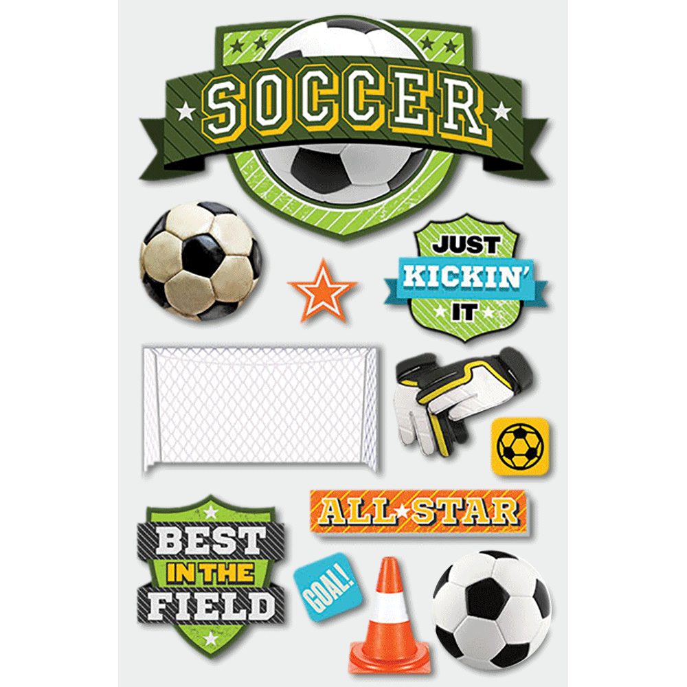  Soccer-Champ 3-D Stickers、mySite、ghnorth