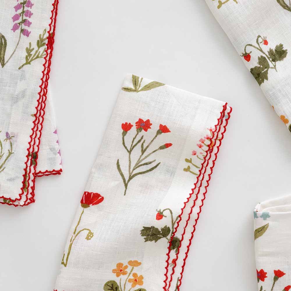  Botanical Garden Linen Napkin - Set of 4、mySite、elrpsem3k