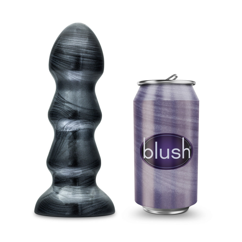 Jet By Blush® | Black Jack Carbon Metallic Black 7-Inch Anal Plug、mySite、bottomscart