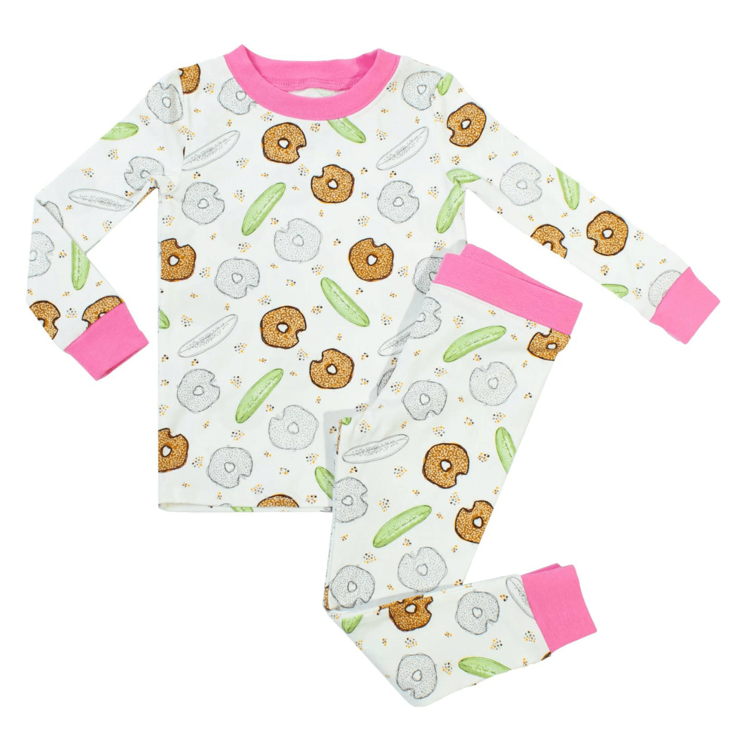 Pickle Bagel Pink Two Piece Pajamas Set - (Kids Unisex Sizes 2T - 8)、mySite、topwebapps