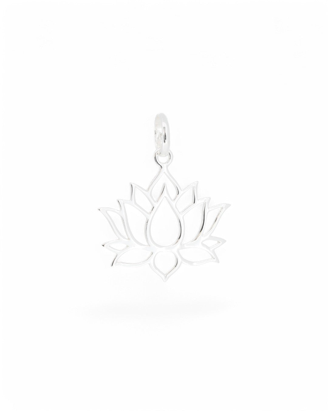 Simple Sterling Lotus Pendant Necklace、mySite、topwebapps
