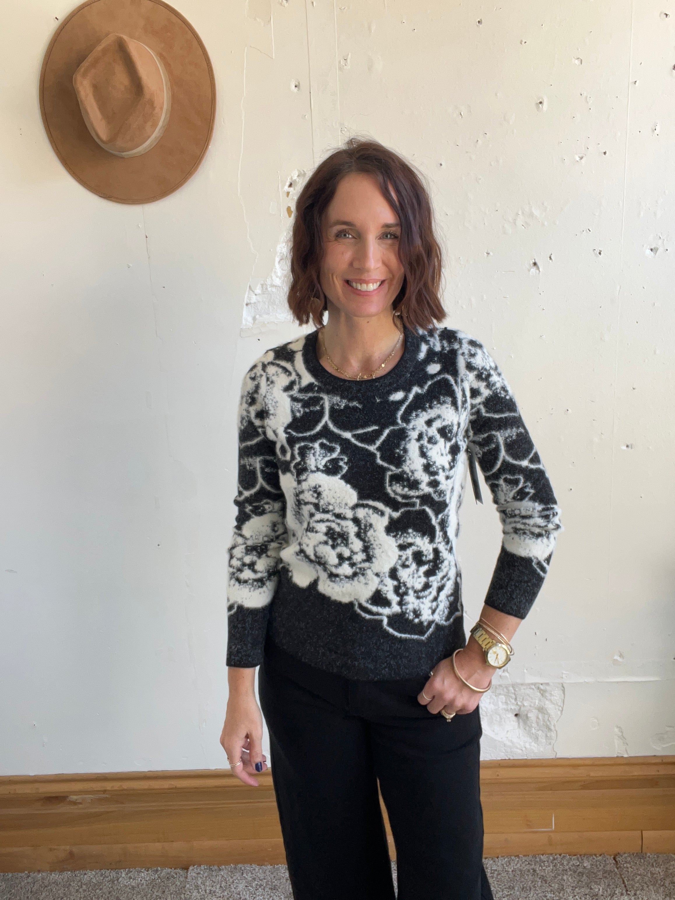 Liverpool Crew Neck Floral Sweater、mySite、garagedoors4me