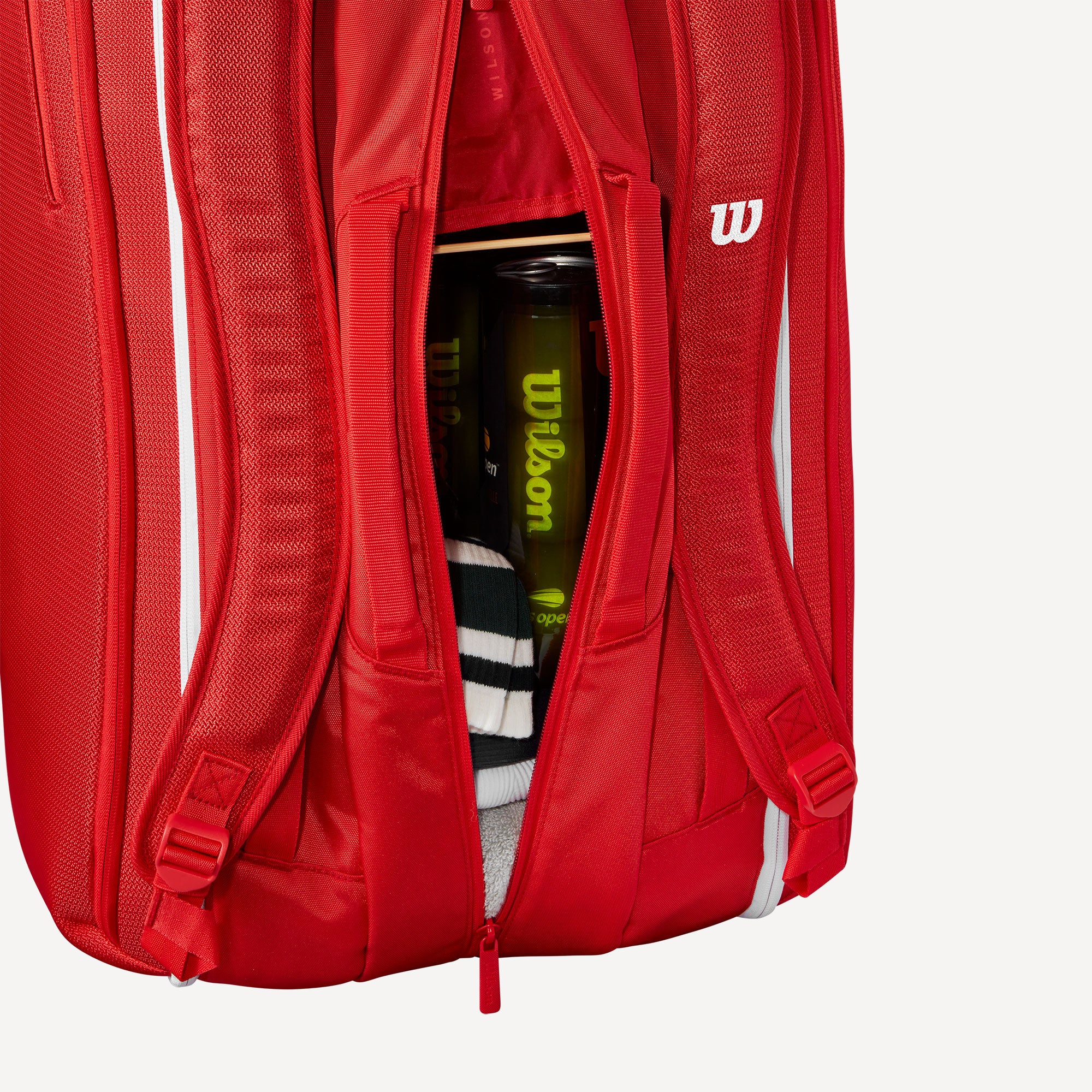 Wilson Super Tour Red 15 Racket Tennis Bag、mySite、neckold