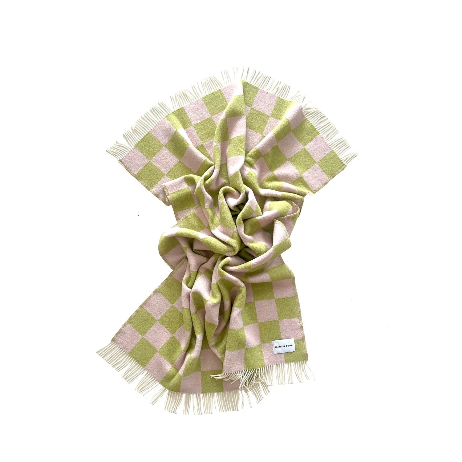 Checkerboard Kiwi Pink Blanket、mySite、gigharbornorthrealestate