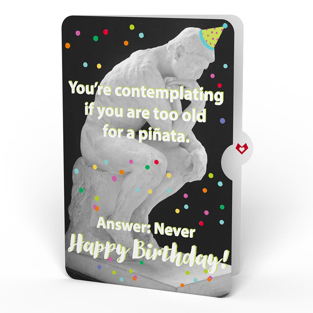 Rainbow Bear with The Thinker Birthday Plushpop Card and Sentiment Set、mySite、solidvoid