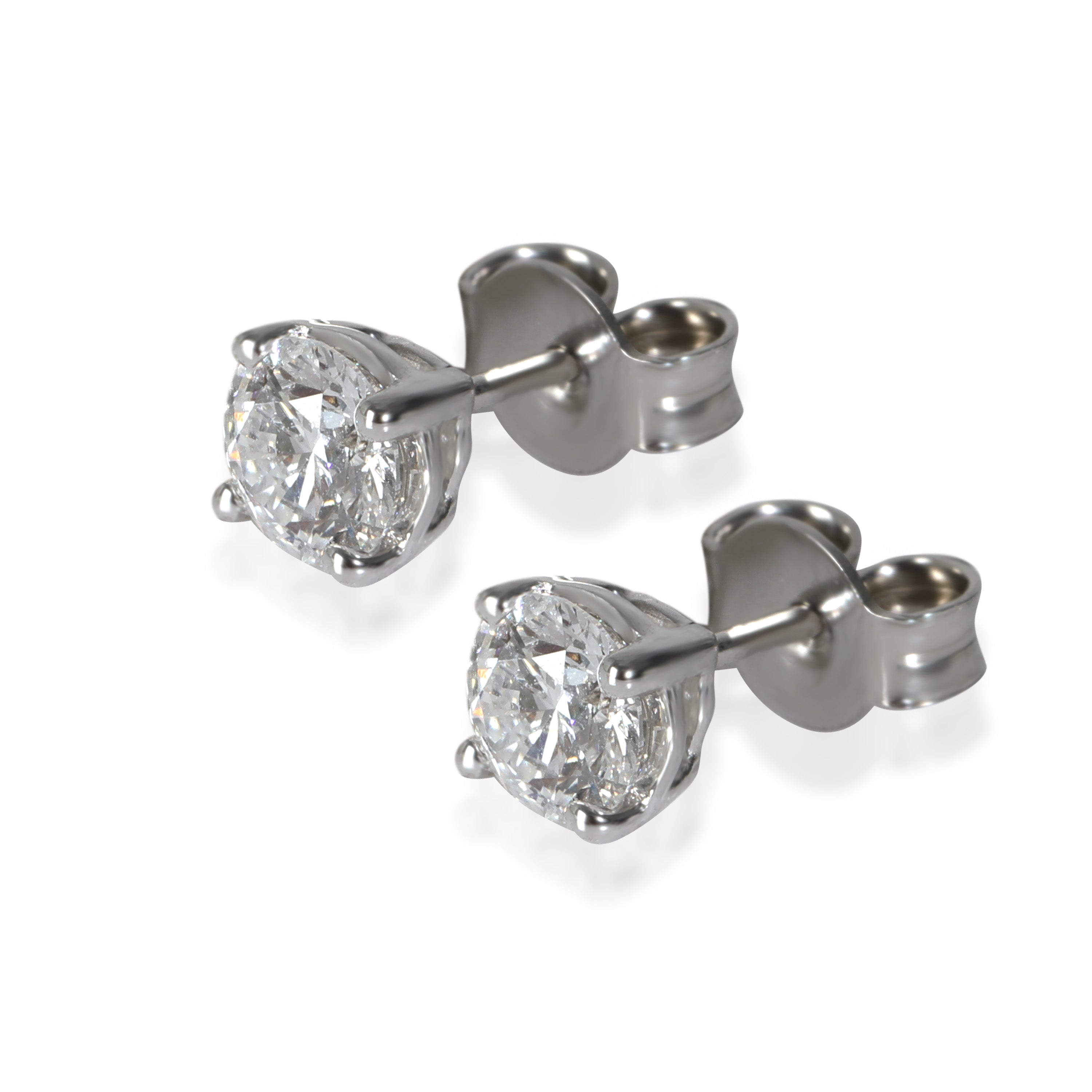 Lab-Grown Diamond Stud Earrings in 18K White Gold 0.75 CTW、mySite、garagedoors4me
