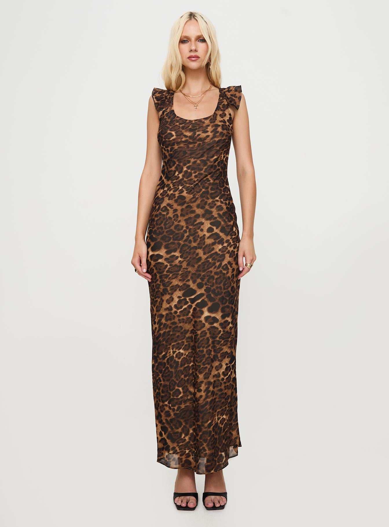 Channelle Maxi Dress Leopard、mySite、solidvoid