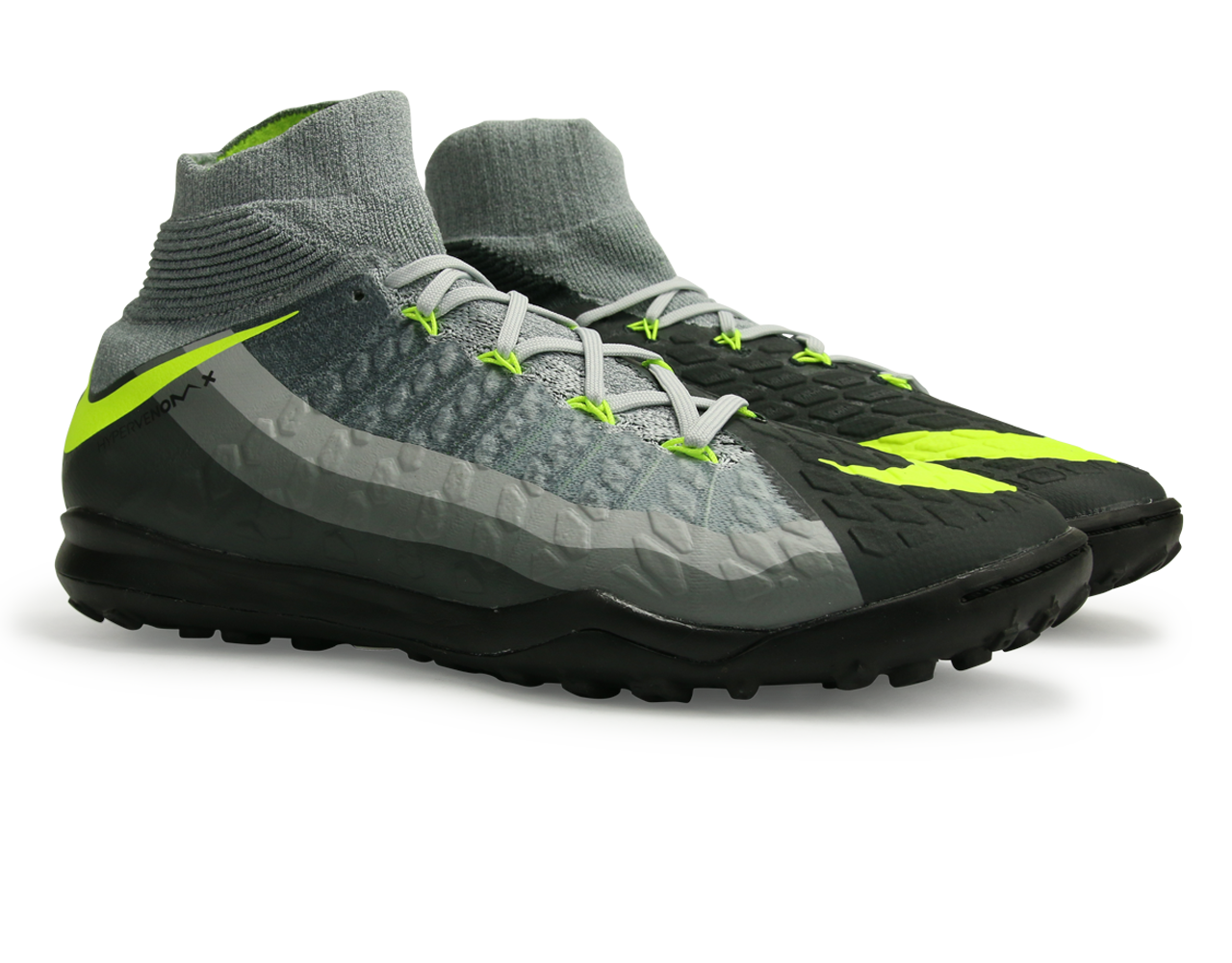 Nike Men's Hypervenom Proximo II Dynamic Fit Turf Soccer Shoes Black/Volt/Dark Grey/Wolf Grey、mySite、noshort