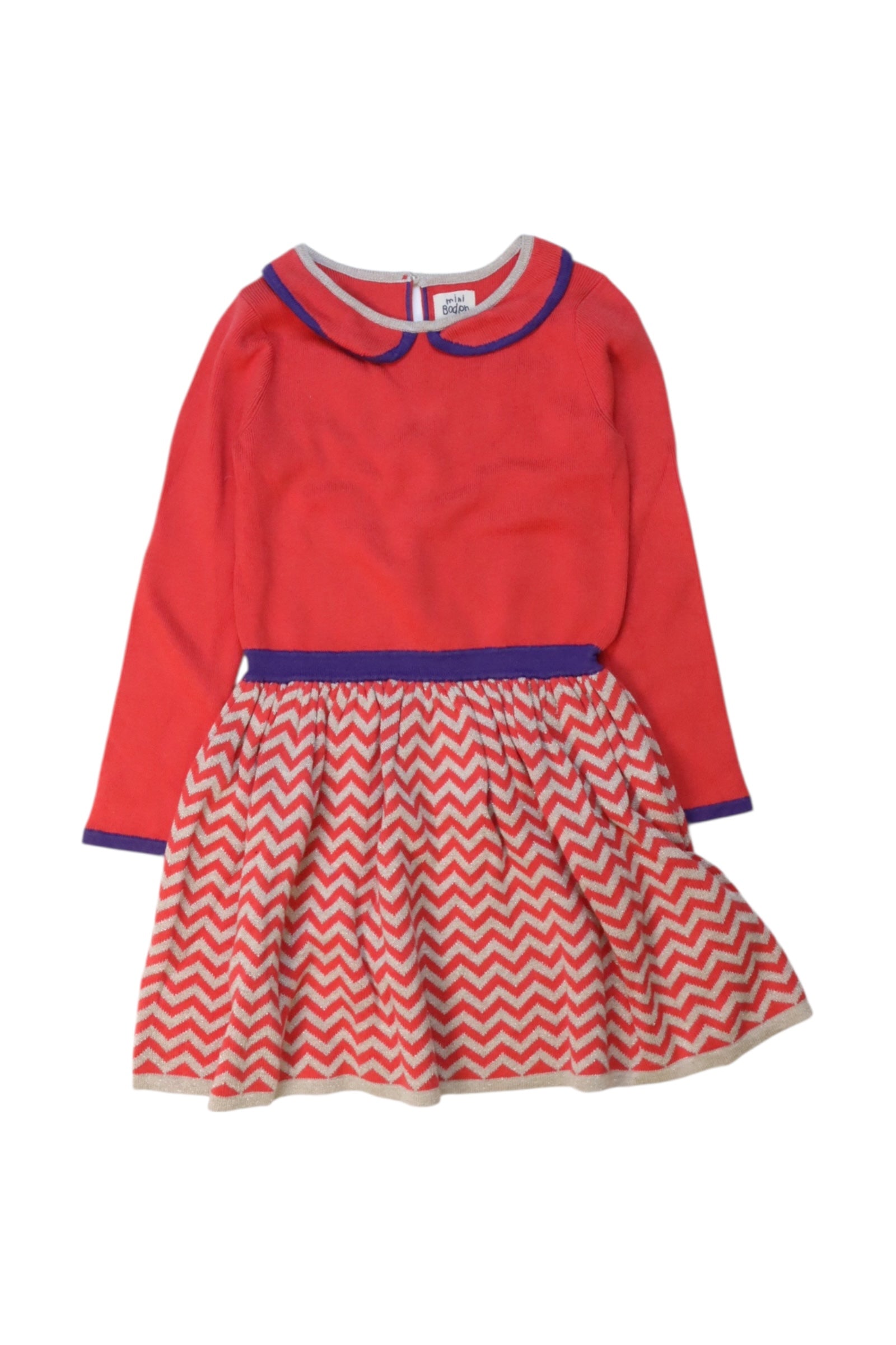 Boden Long Sleeve Chevron Dress 3-4T、mySite、g9winljtr