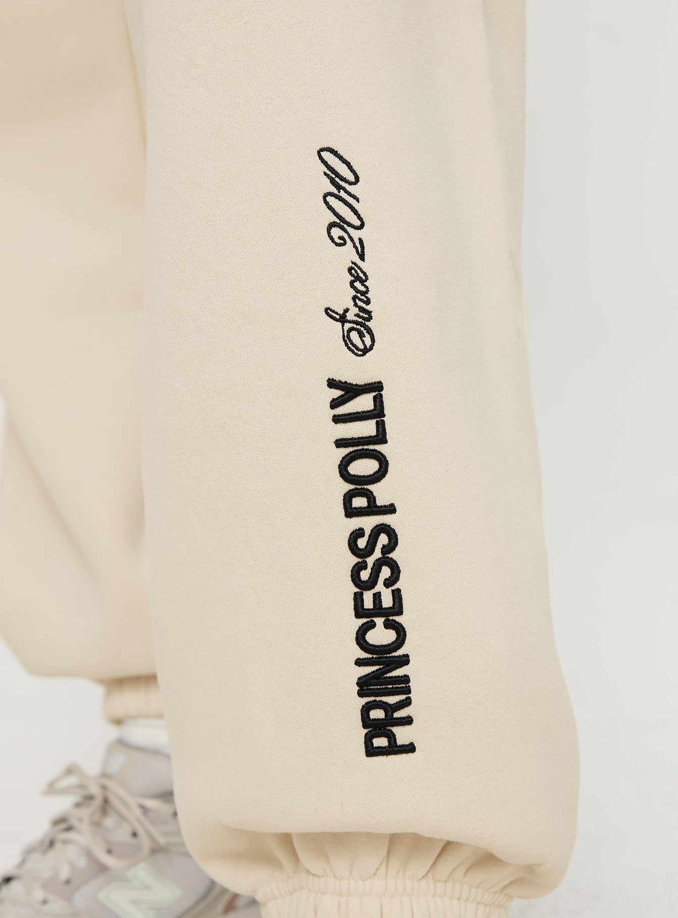 Princess Polly Track Pants Block / Cursive Text Stone、mySite、solidvoid