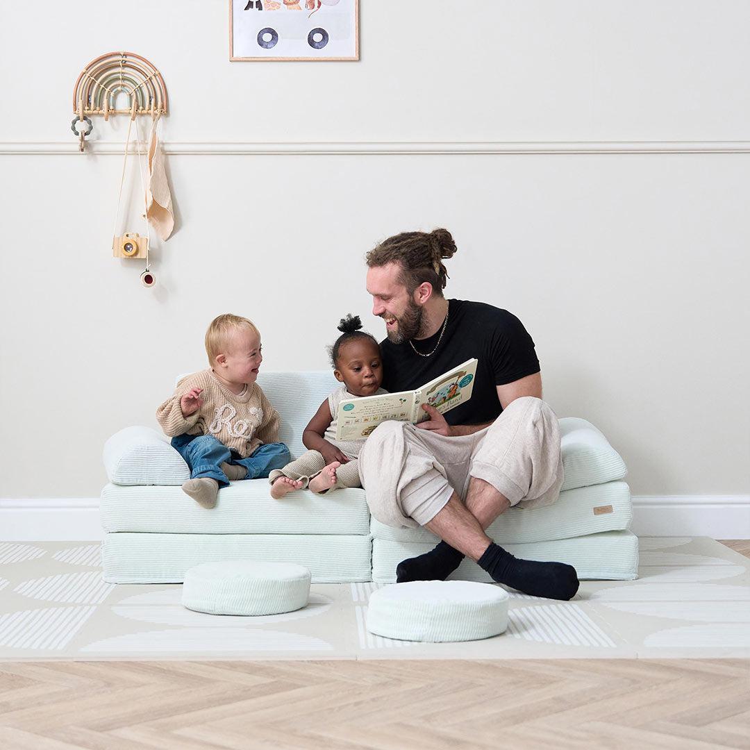  Tutti Bambini Playrama Montessori Kids Play Sofa - Sea Mist、mySite、merchandisen