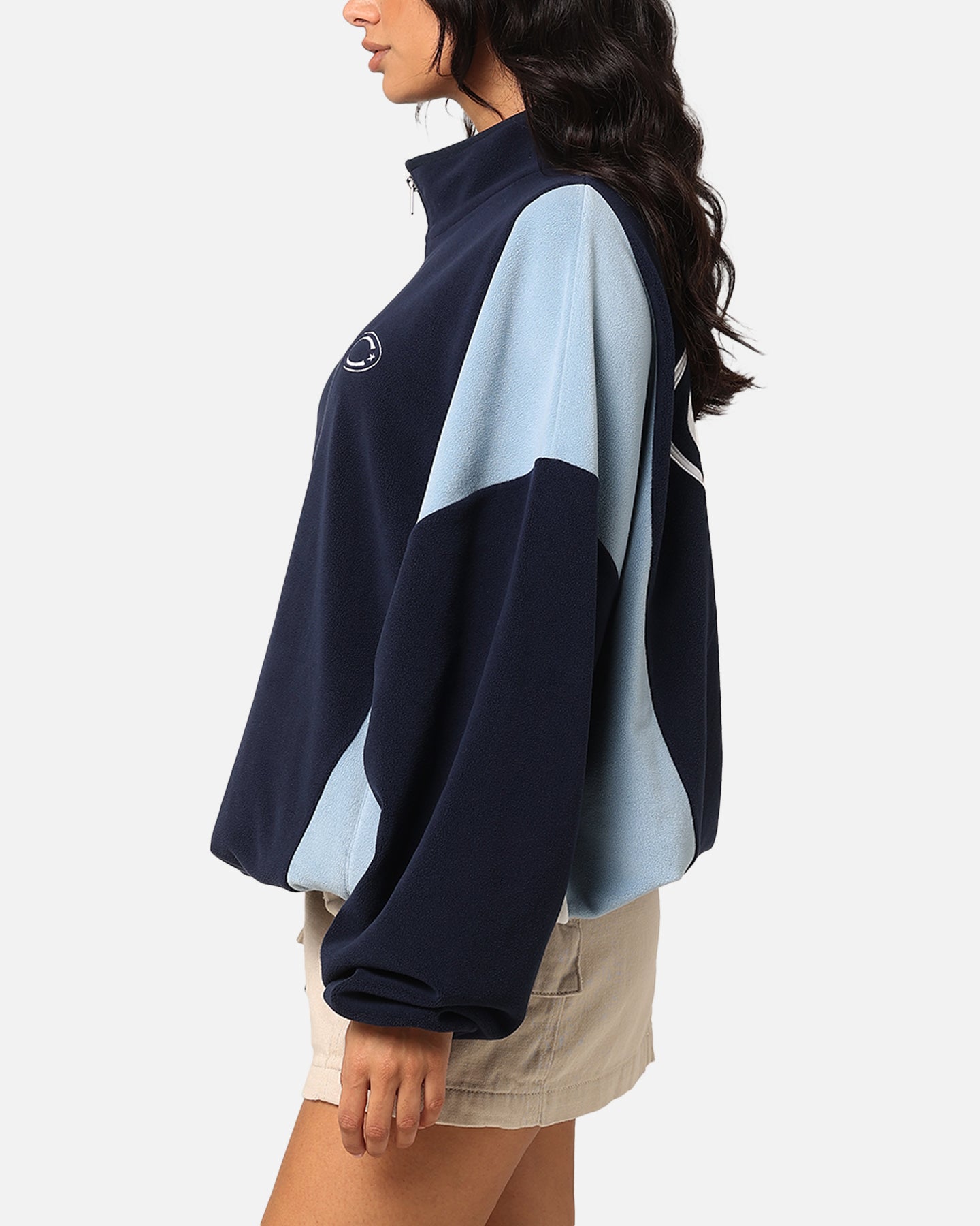Carre C-Star Polarfleece Quarter Zip Crewneck Light Blue/Mul、mySite、zt4zffjzw