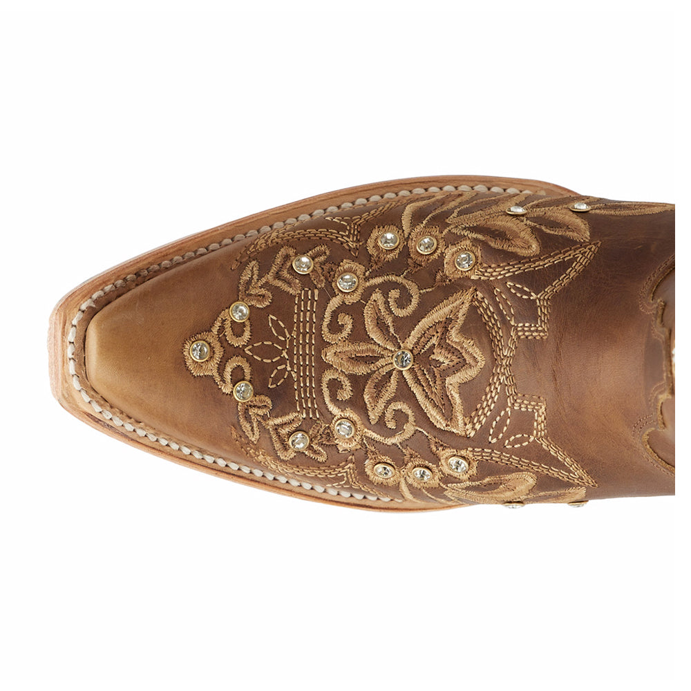 Destiny Studded Embroidered Snip Toe Cowboy Boots、mySite、gtrtttuynbv
