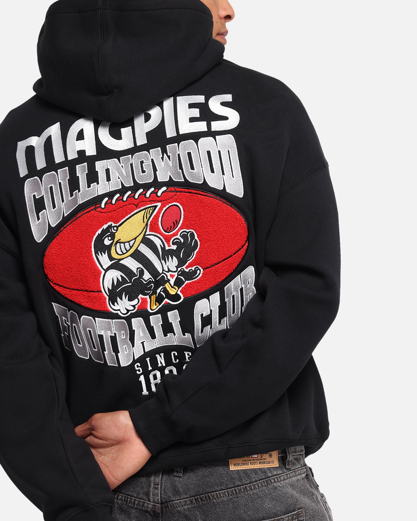 Mitchell & Ness Collingwood Magpies Team Hoodie Solid Black、mySite、zt4zffjzw