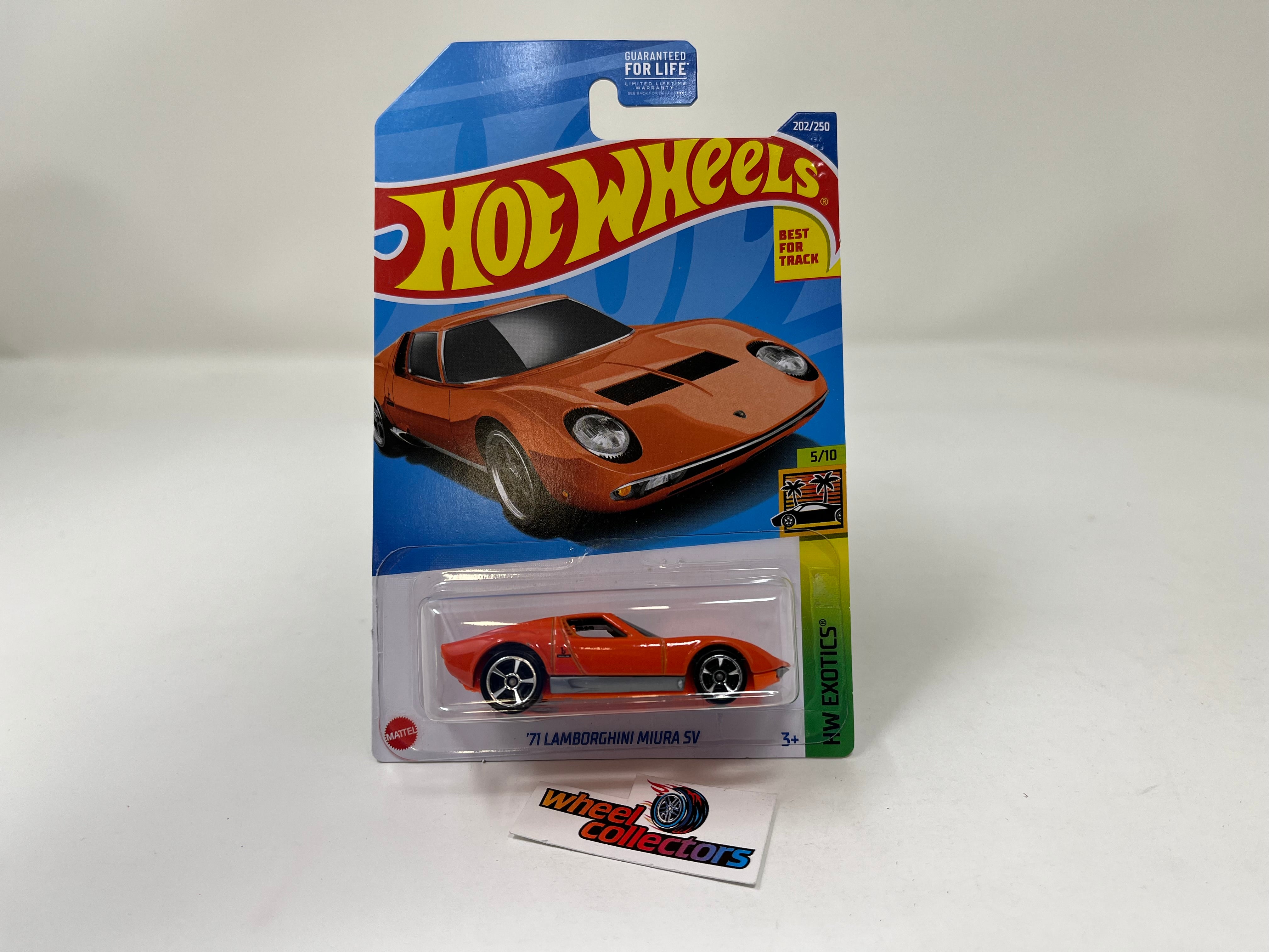 '71 Lamborghini Miura SV #202 * Orange * 2022 Hot Wheels USA Card、mySite、hgirdovlk